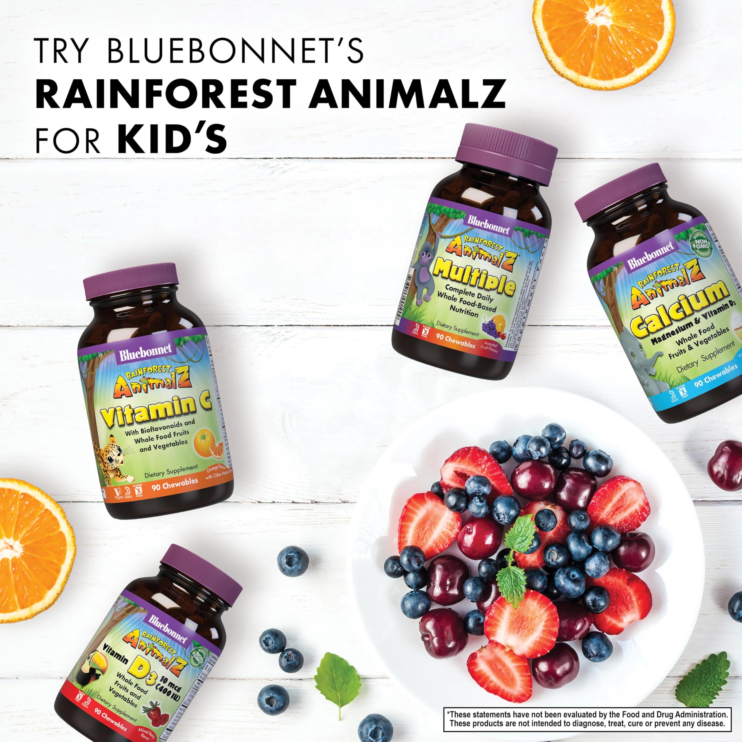 Foto 7 pulgar | Tableta Masticable Bluebonnet Nutrition Rainforest Animalz Kids - Venta Internacional.