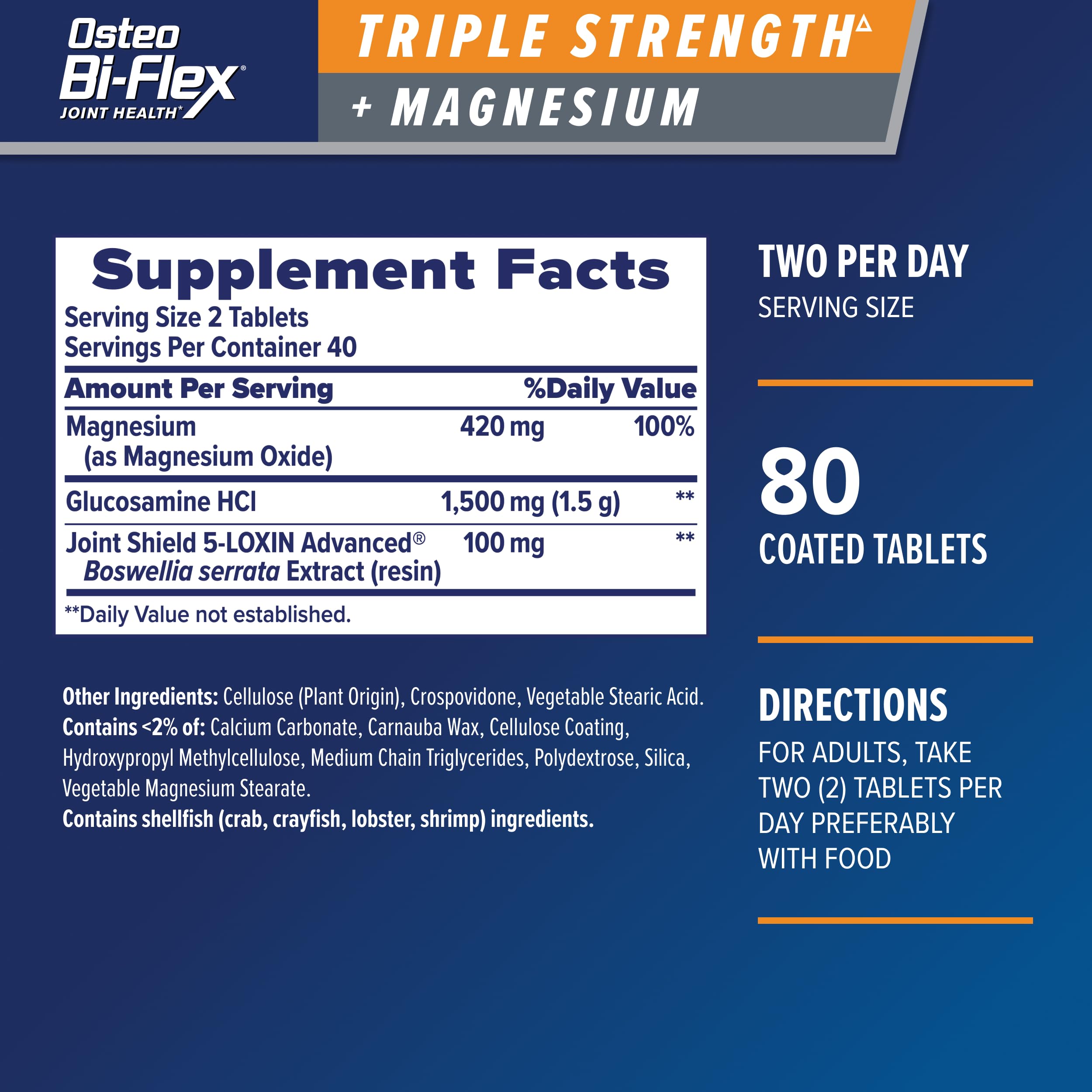 Foto 3 pulgar | Suplemento Articular Osteo Bi-flex Triple Strength 80 Comprimidos - Venta Internacional