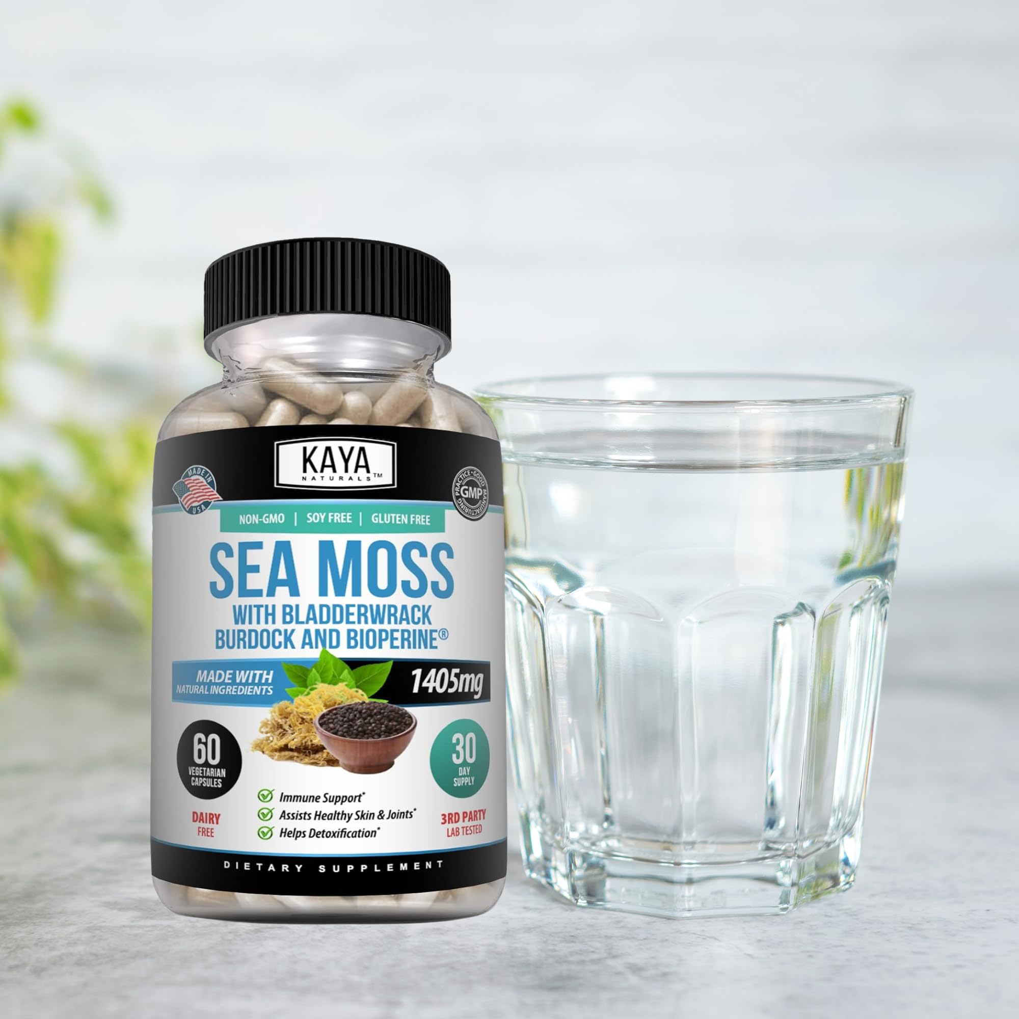 Foto 6 | Suplemento Kaya Naturals Sea Moss Mobility 60 Cápsulas - Venta Internacional.