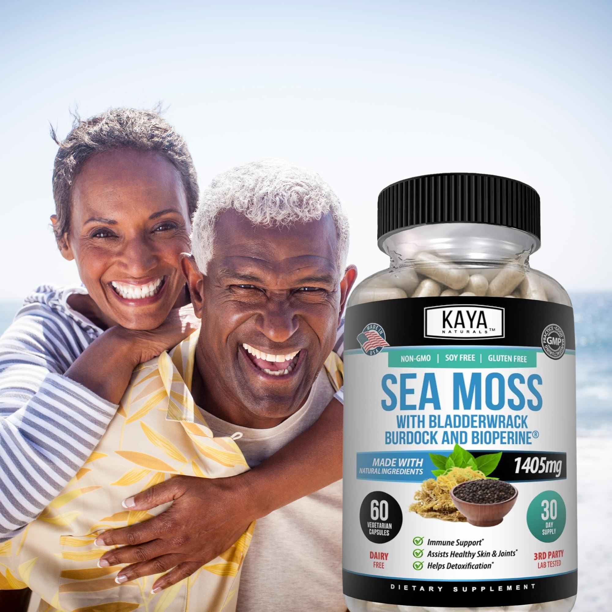 Foto 7 | Suplemento Kaya Naturals Sea Moss Mobility 60 Cápsulas - Venta Internacional.