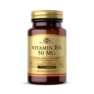 Foto 1 | Suplemento Solgar De Vitamina B6-100 En Comprimidos De 50 Mg - Venta Internacional.