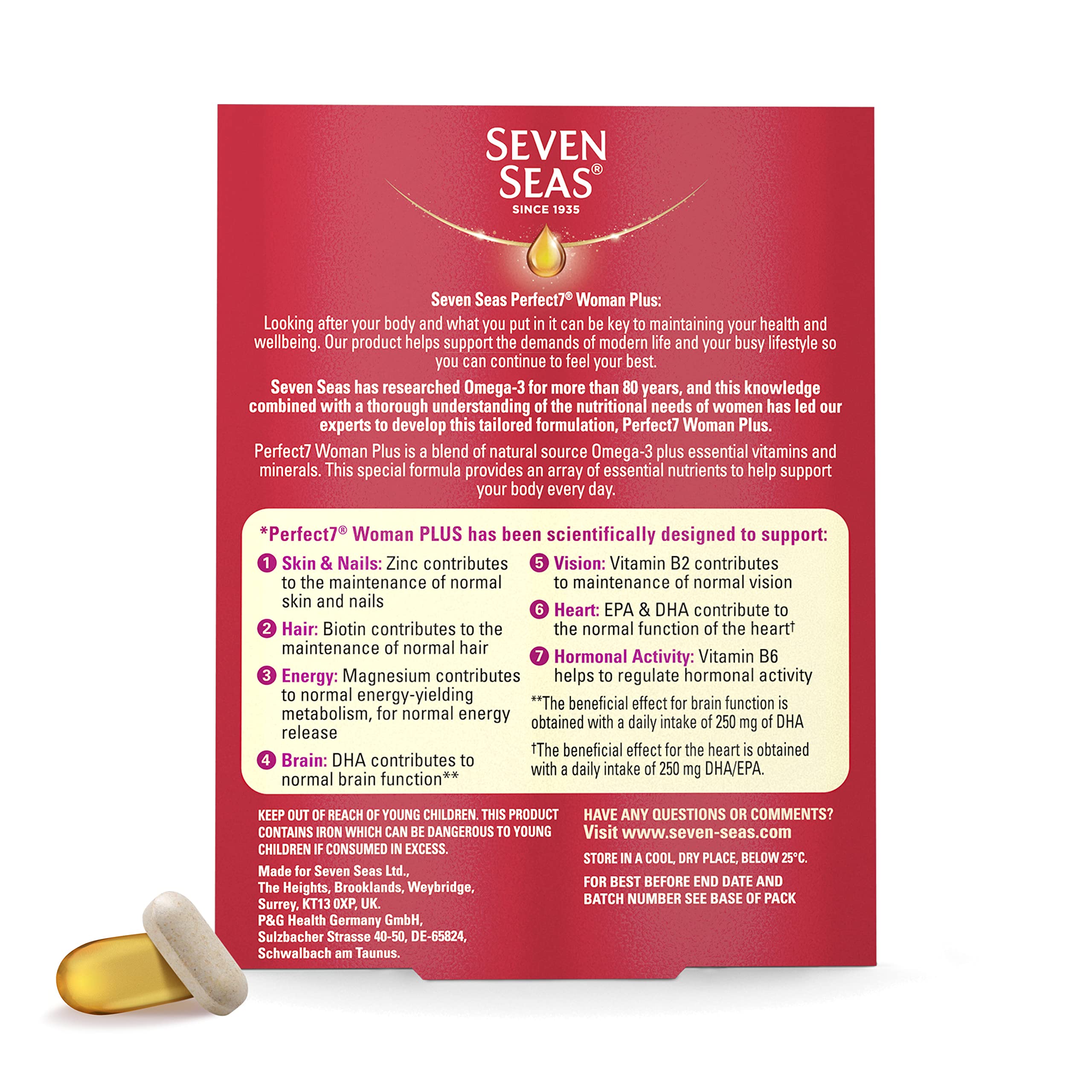 Foto 3 pulgar | Suplemento Seven Seas Perfect 7 Woman Sachet 30 Unidades - Venta Internacional.