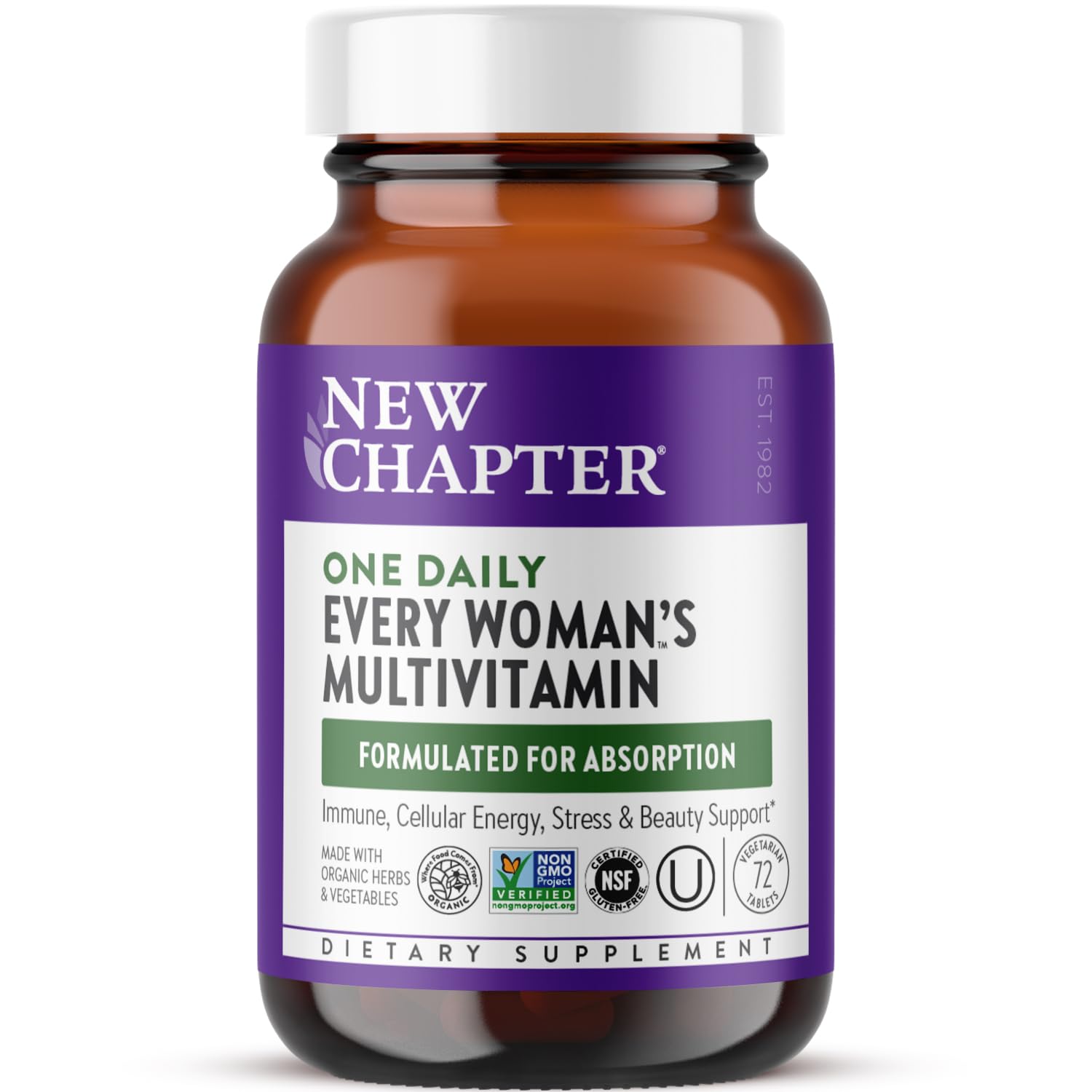 Suplemento Multivitamínico Para Mujeres New Chapter 72 Tabletas - Venta Internacional.