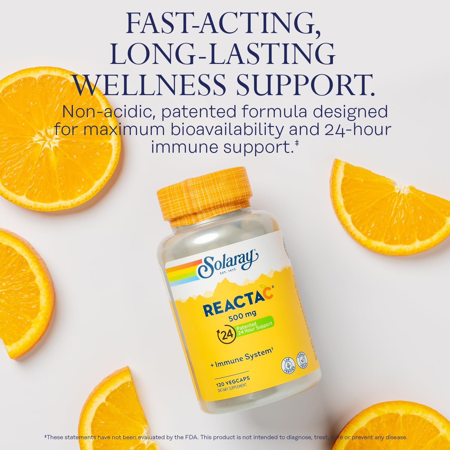Foto 4 pulgar | Suplemento Solaray Reacta-c 500 Mg De Vitamina C 120 Cápsulas - Venta Internacional.