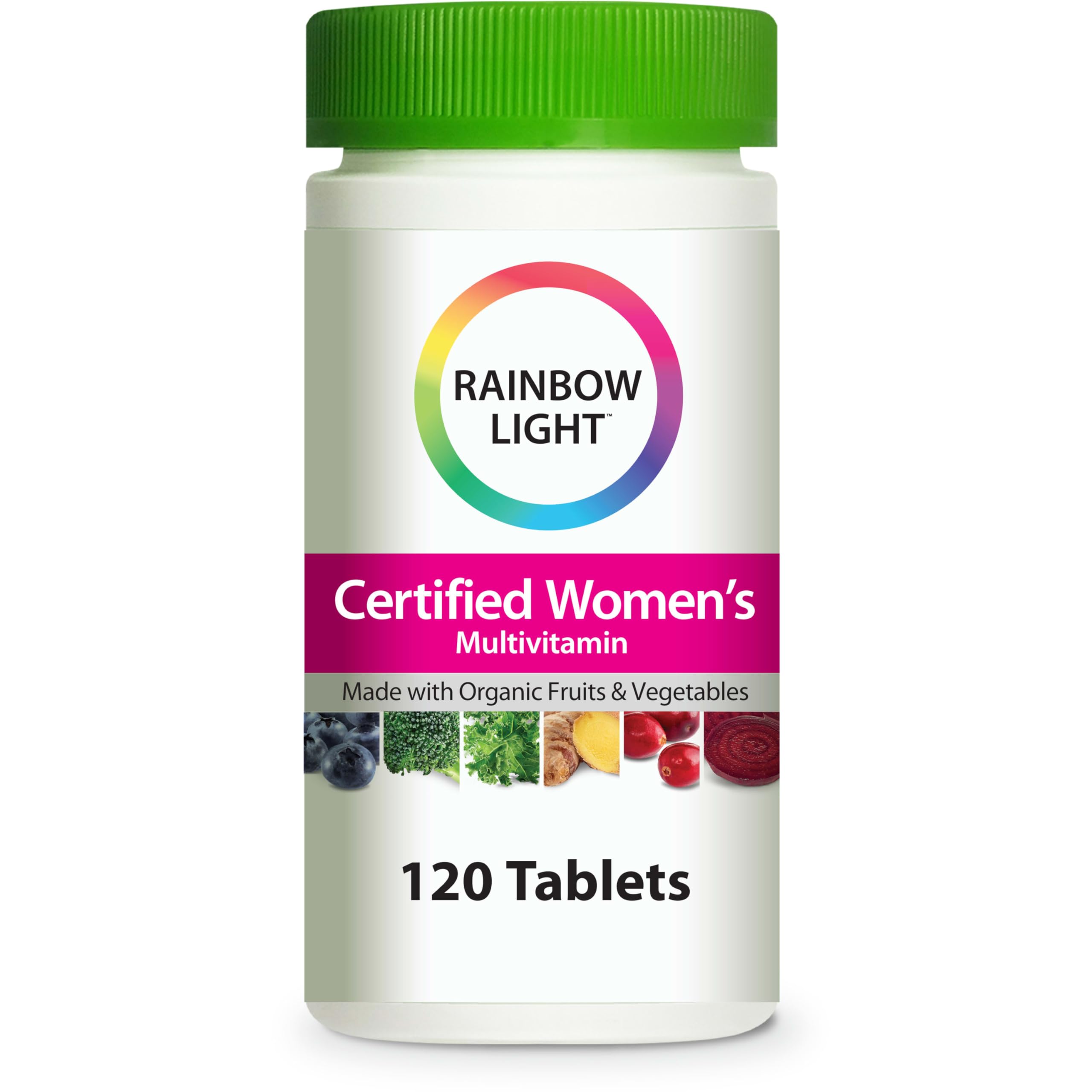 Multivitamínico Rainbow Light Certificado Para Mujer, 120 Cápsulas - Venta Internacional.