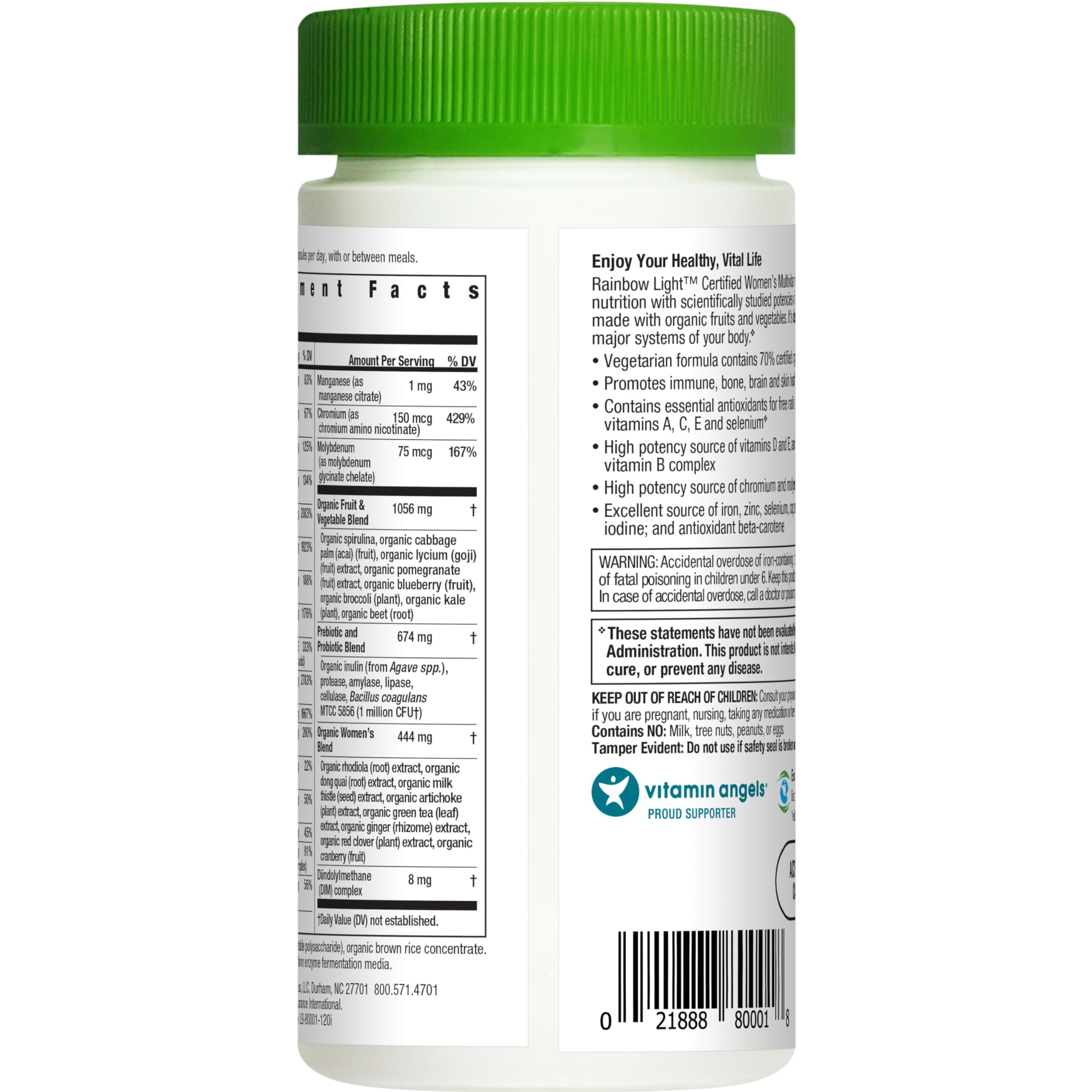 Foto 4 pulgar | Multivitamínico Rainbow Light Certificado Para Mujer, 120 Cápsulas - Venta Internacional.