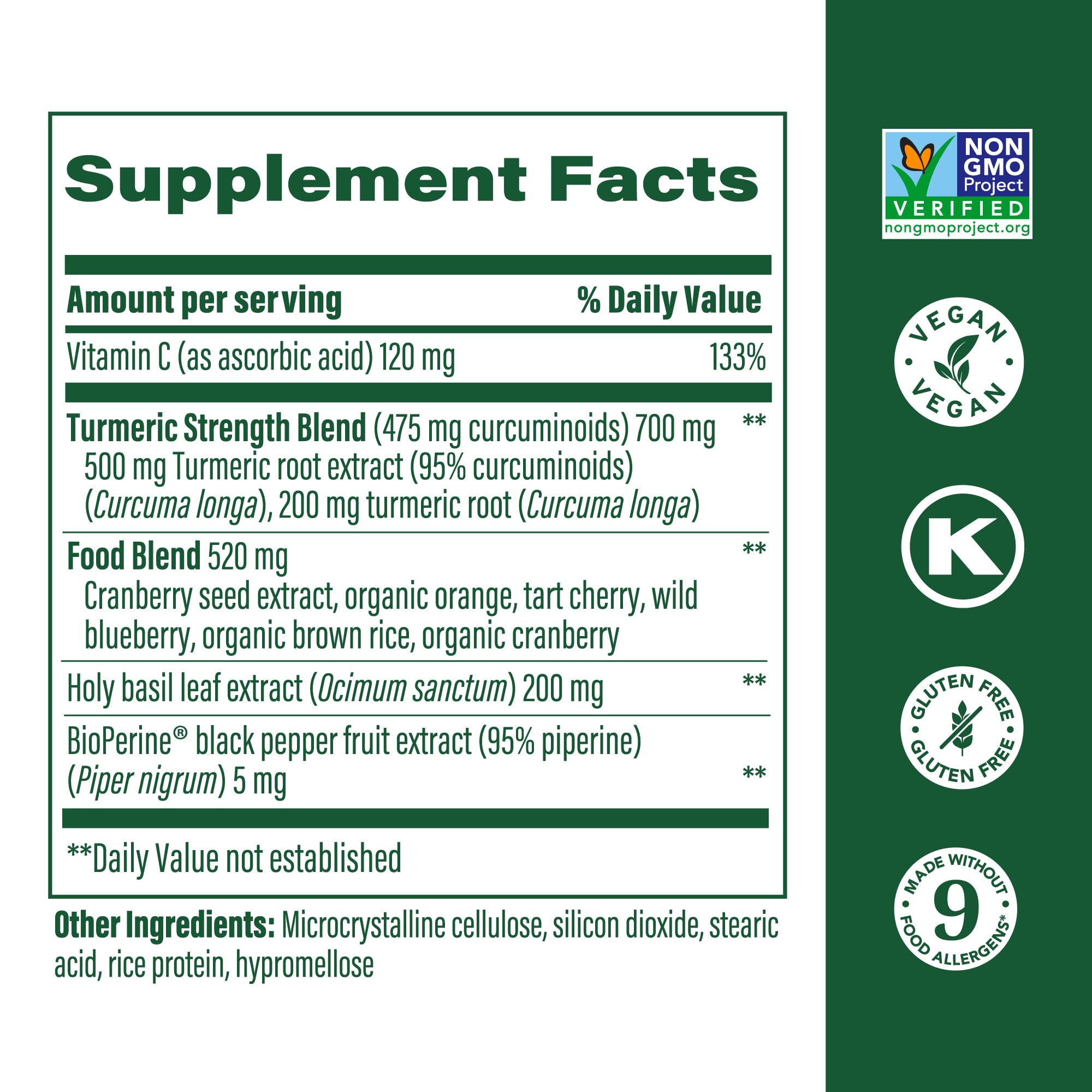 Foto 4 pulgar | Suplemento Megafood, Cúrcuma Y Curcumina Extra Fuerte, 60 Tabletas - Venta Internacional.