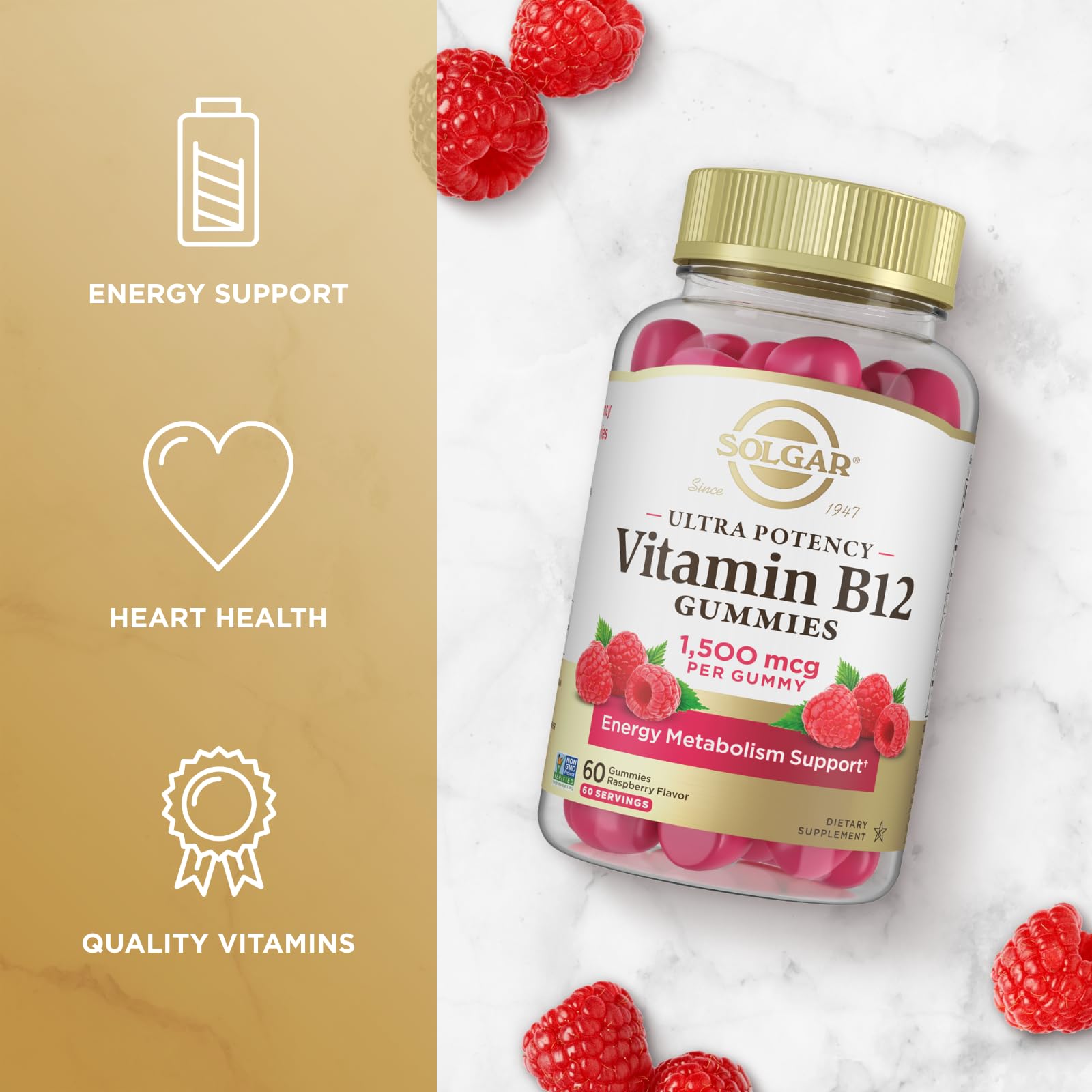 Foto 4 pulgar | Suplemento Vitamínico Solgar Methyl B12 En Gomitas De 1500 Mcg - Venta Internacional.