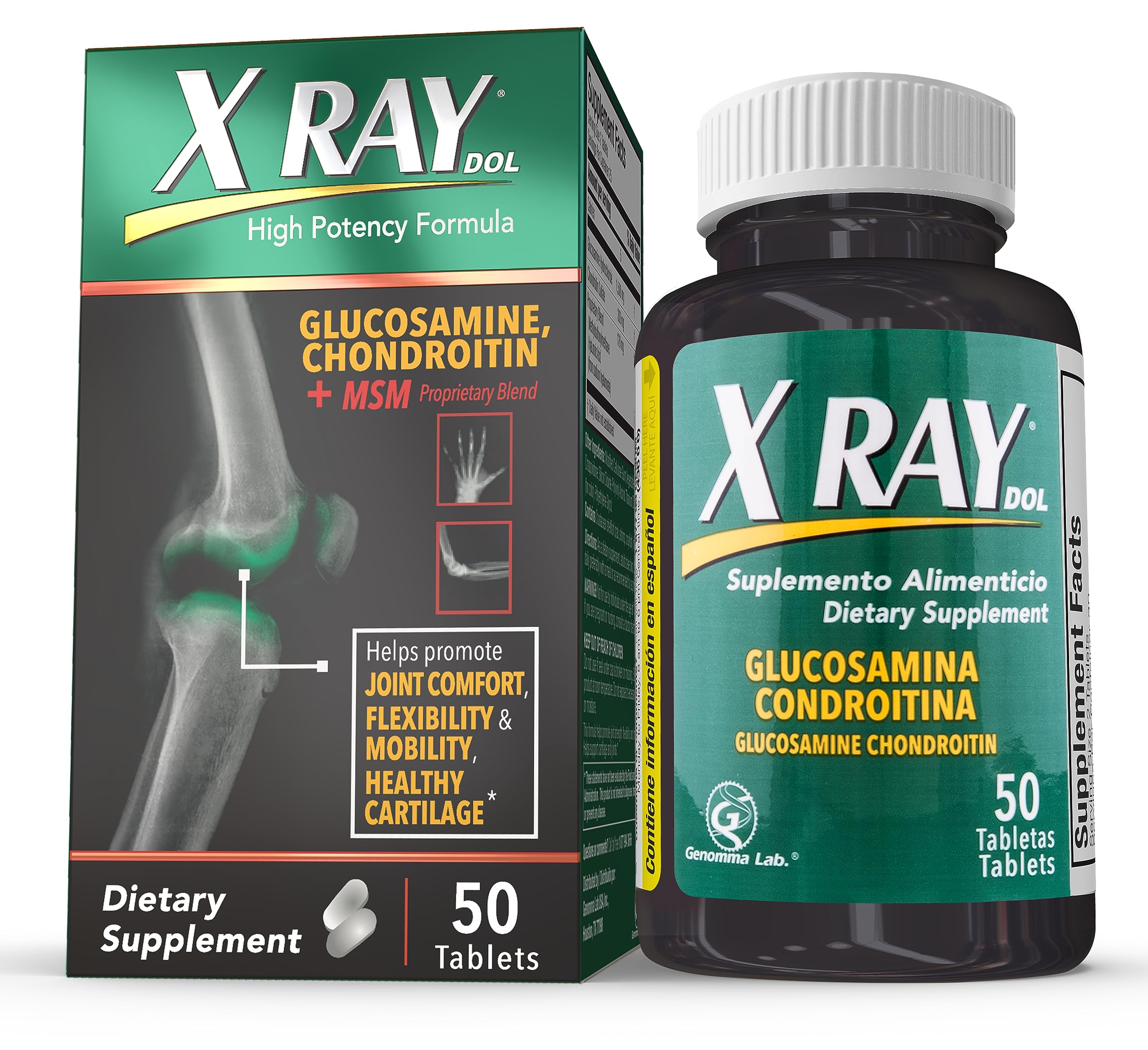 Foto 1 | Suplemento X Ray Dol Joint Health Con Glucosamina 1500 Mg 50 Unidades - Venta Internacional.