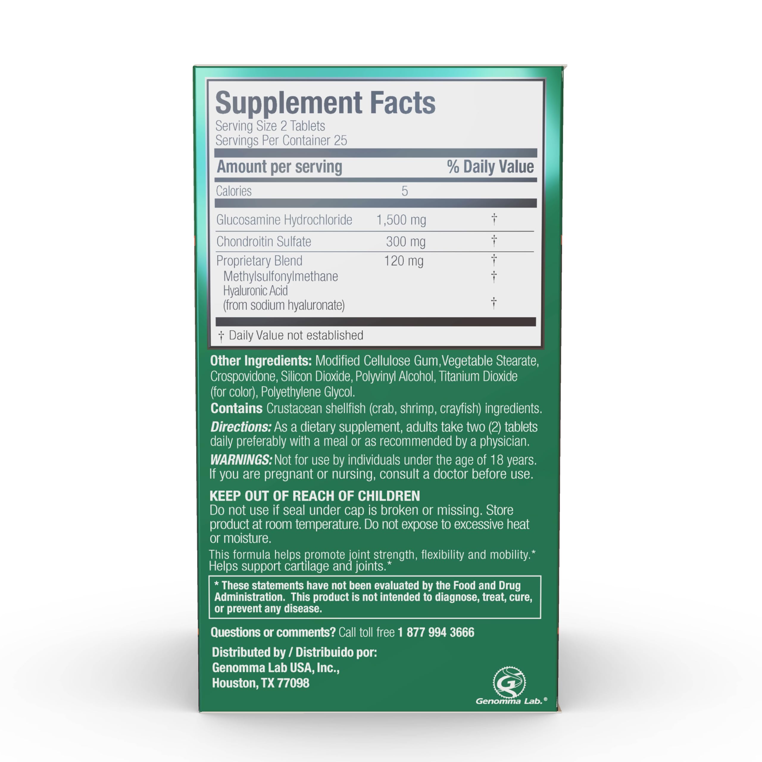 Foto 8 pulgar | Suplemento X Ray Dol Joint Health Con Glucosamina 1500 Mg 50 Unidades - Venta Internacional.