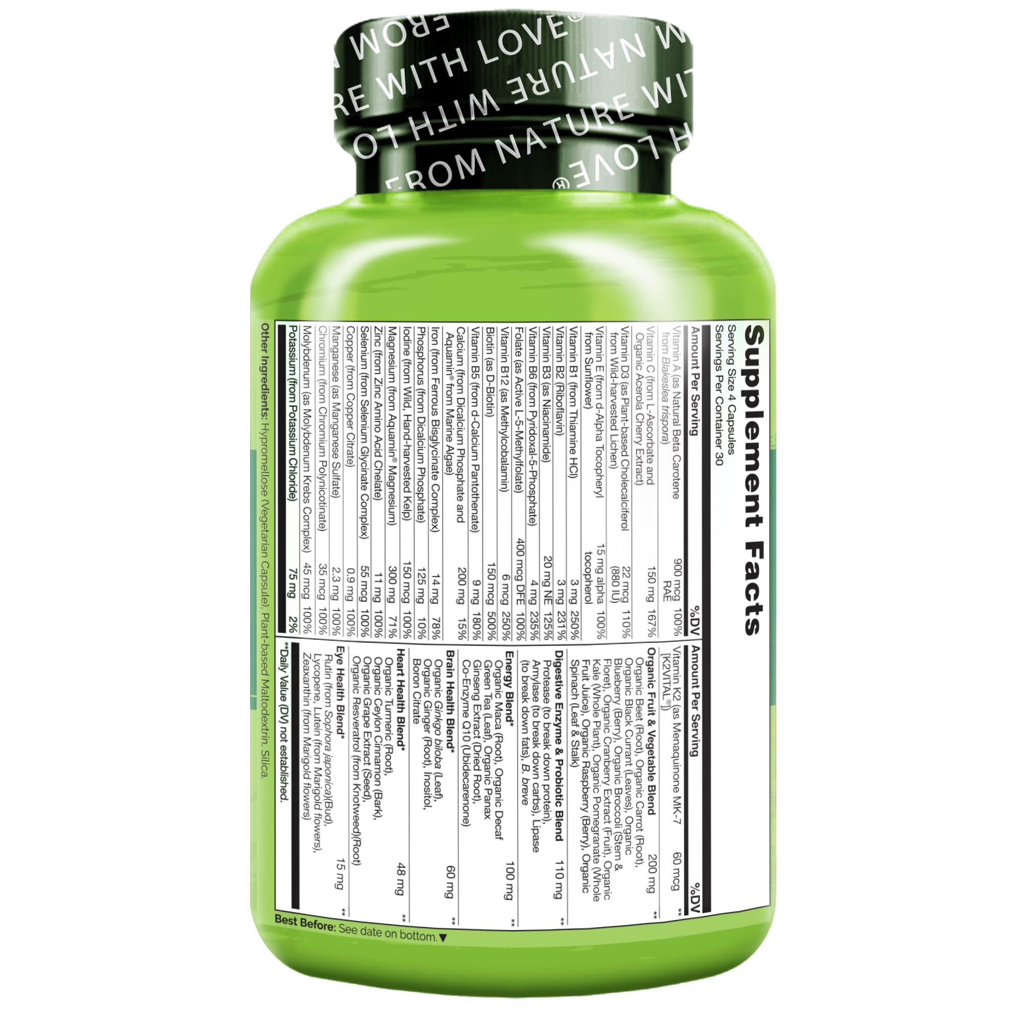 Foto 4 pulgar | Multivitamínico Naturelo Whole Food Para Mujeres 120 Cápsulas - Venta Internacional.