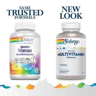 Foto 2 | Suplemento Multivitamínico Solaray Spectro 120 Comprimidos Para Mujer - Venta Internacional.
