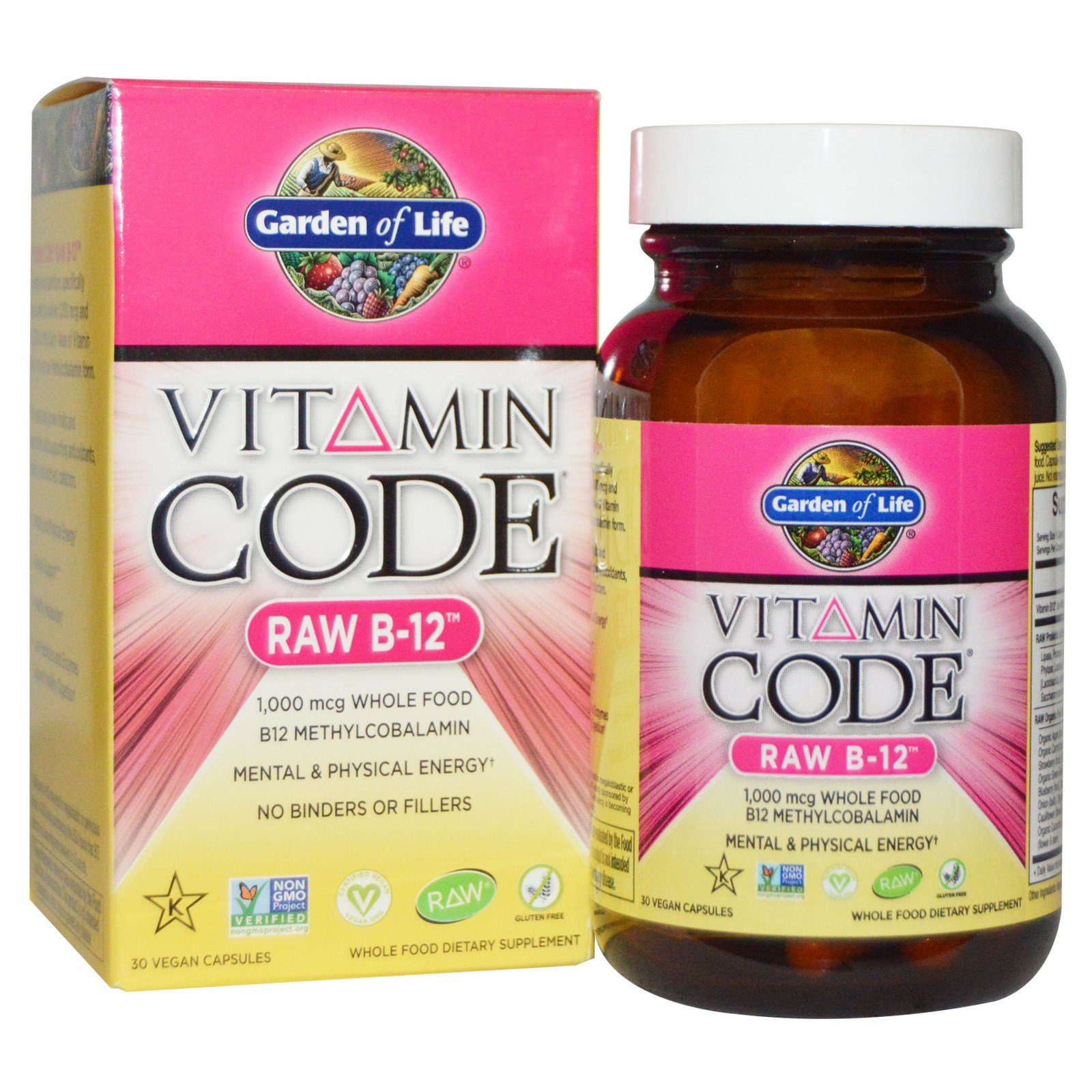 Suplemento Garden Of Life Vitamin Code B12 30 Cápsulas - Venta Internacional.