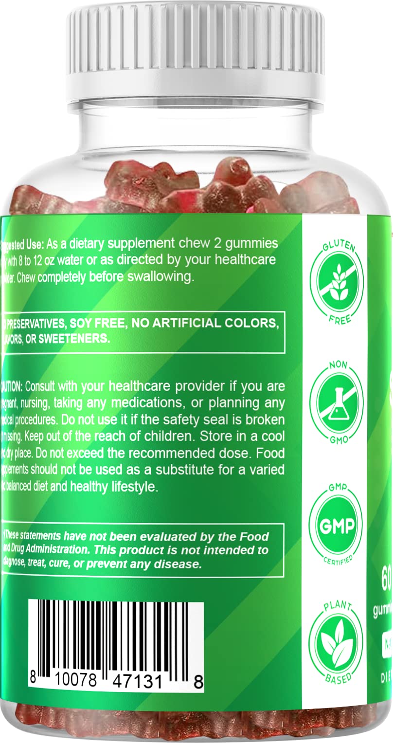 Foto 6 pulgar | Suplemento Vitamático De Gomitas Irlandesas De Musgo Marino, 3000 Mg, 60% Veganas - Venta Internacional.