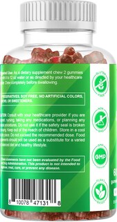 Foto 5 | Suplemento Vitamático De Gomitas Irlandesas De Musgo Marino, 3000 Mg, 60% Veganas - Venta Internacional.