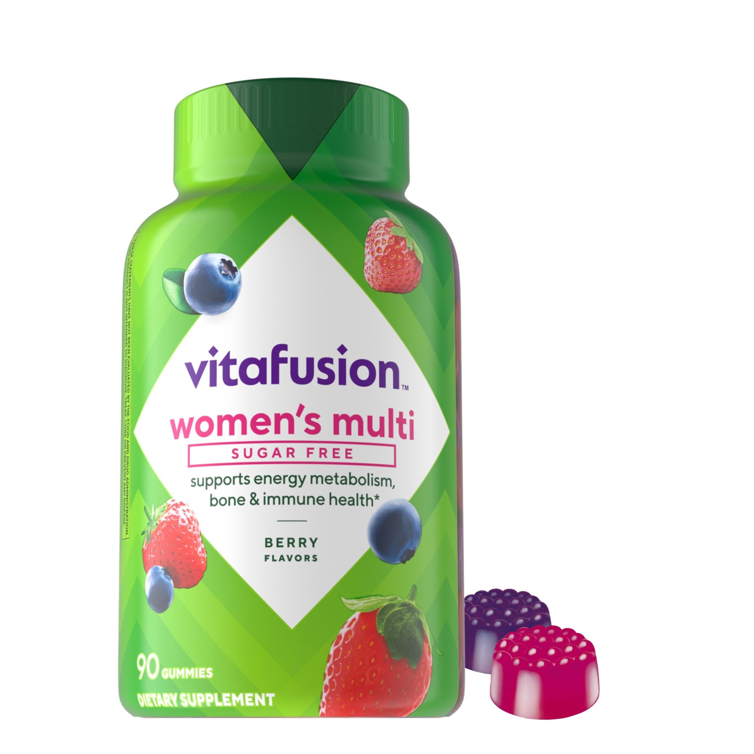 Suplemento Multivitamínico Vitafusion Sin Azúcar Para Mujeres, 90 Unidades - Venta Internacional.