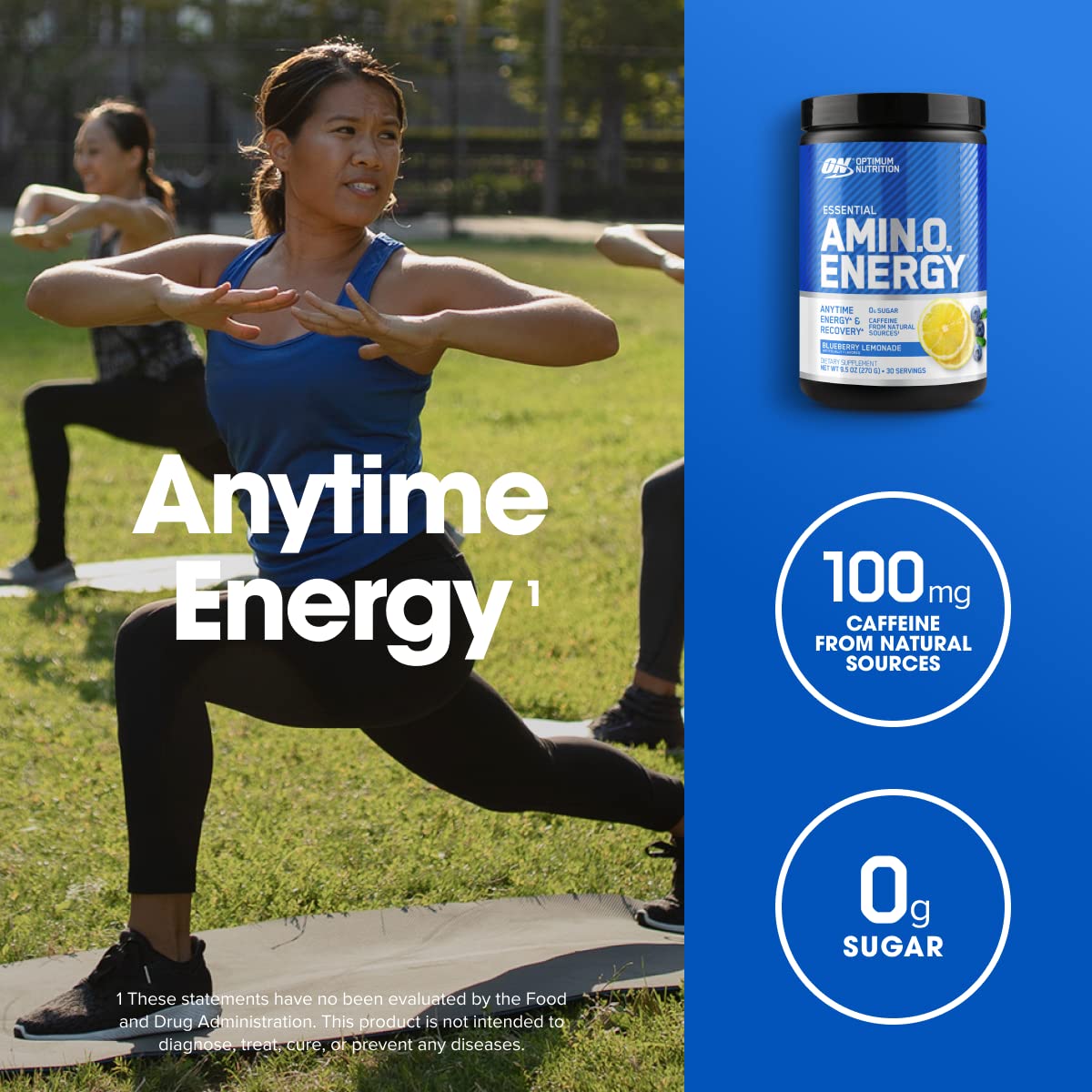 Foto 5 pulgar | Suplemento Optimum Nutrition Amino Energy Blueberry Lemonade - Venta Internacional.