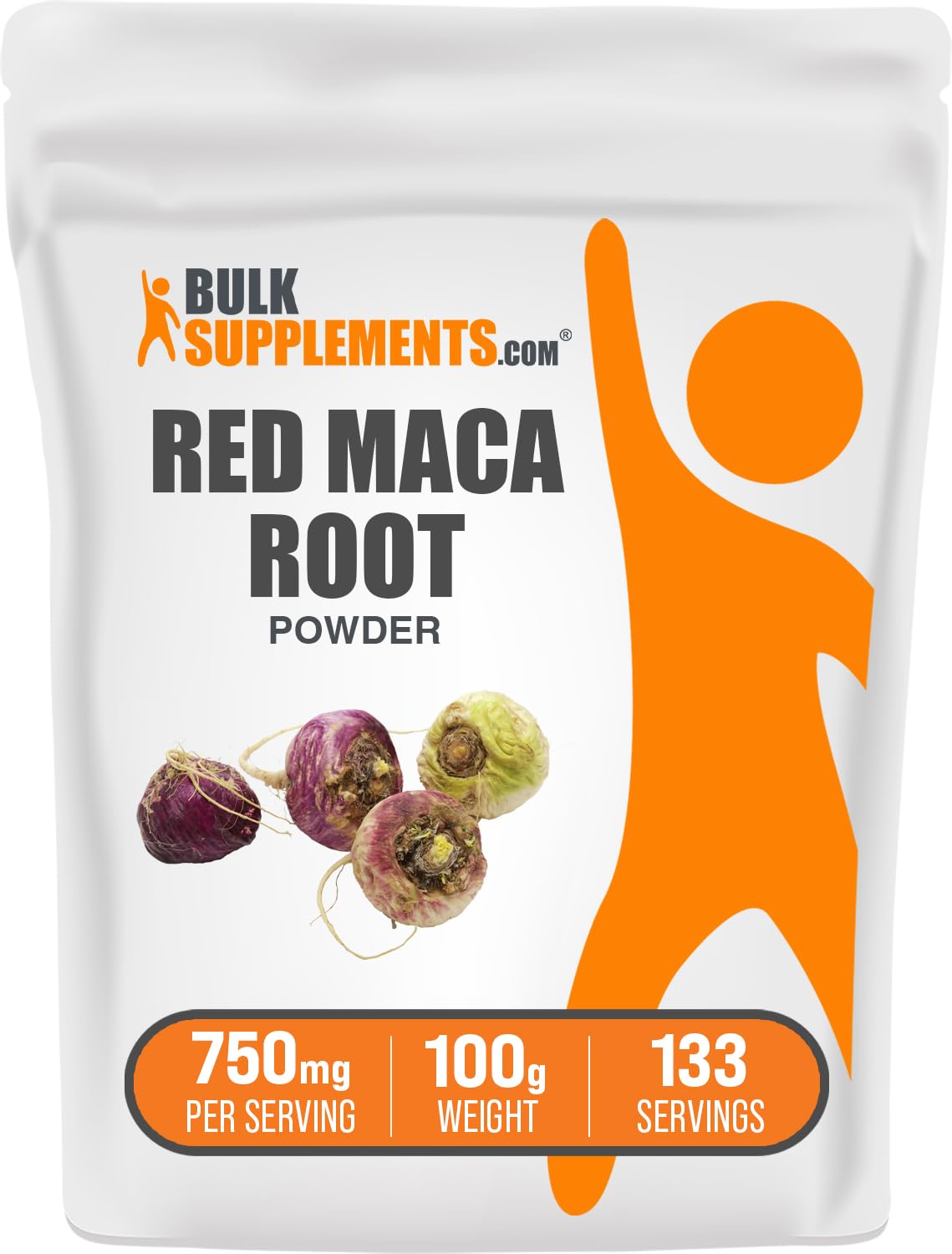 Suplemento De Maca Bulksupplements.com Maca Roja En Polvo 100 G - Venta Internacional.