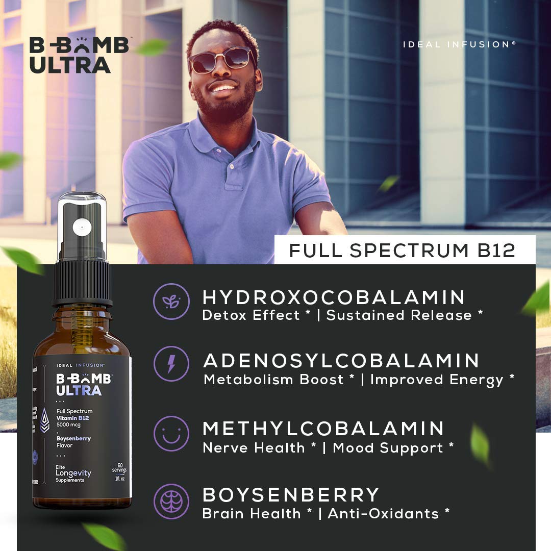 Foto 6 | Suplemento Ideal Infusion B-bomb Triple Vitamina B12 5000 Mcg - Venta Internacional.