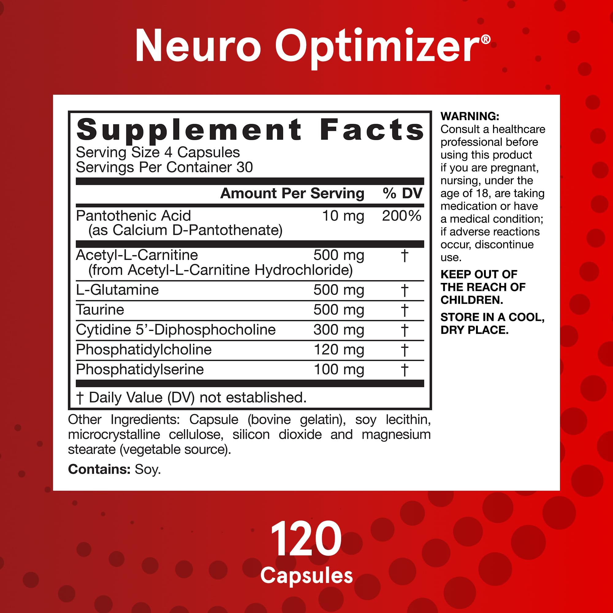 Foto 7 pulgar | Suplemento Jarrow Formulas Neuro Optimizer 120 Cápsulas - Venta Internacional.