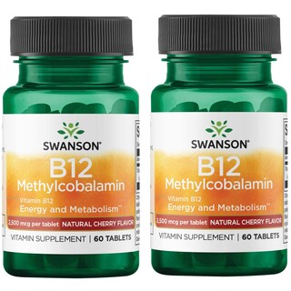 Foto 1 | Suplemento Swanson De Vitamina B12, Metilcobalamina, 2500 Mcg, 60 Tabletas - Venta Internacional.