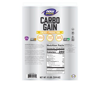 Foto 2 | Sports Nutrition Carbo Gain Powder Now Foods, 5,44 Kg - Venta Internacional.