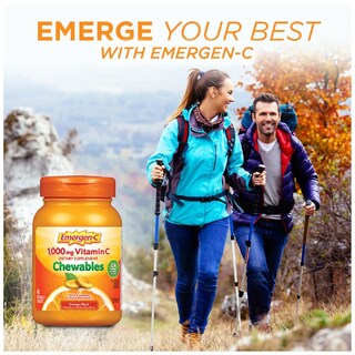 Foto 2 | Suplemento De Vitamina C Masticable Emergen-c 1000 Mg 40 Tabletas - Venta Internacional.