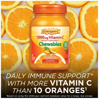 Foto 3 | Suplemento De Vitamina C Masticable Emergen-c 1000 Mg 40 Tabletas - Venta Internacional.