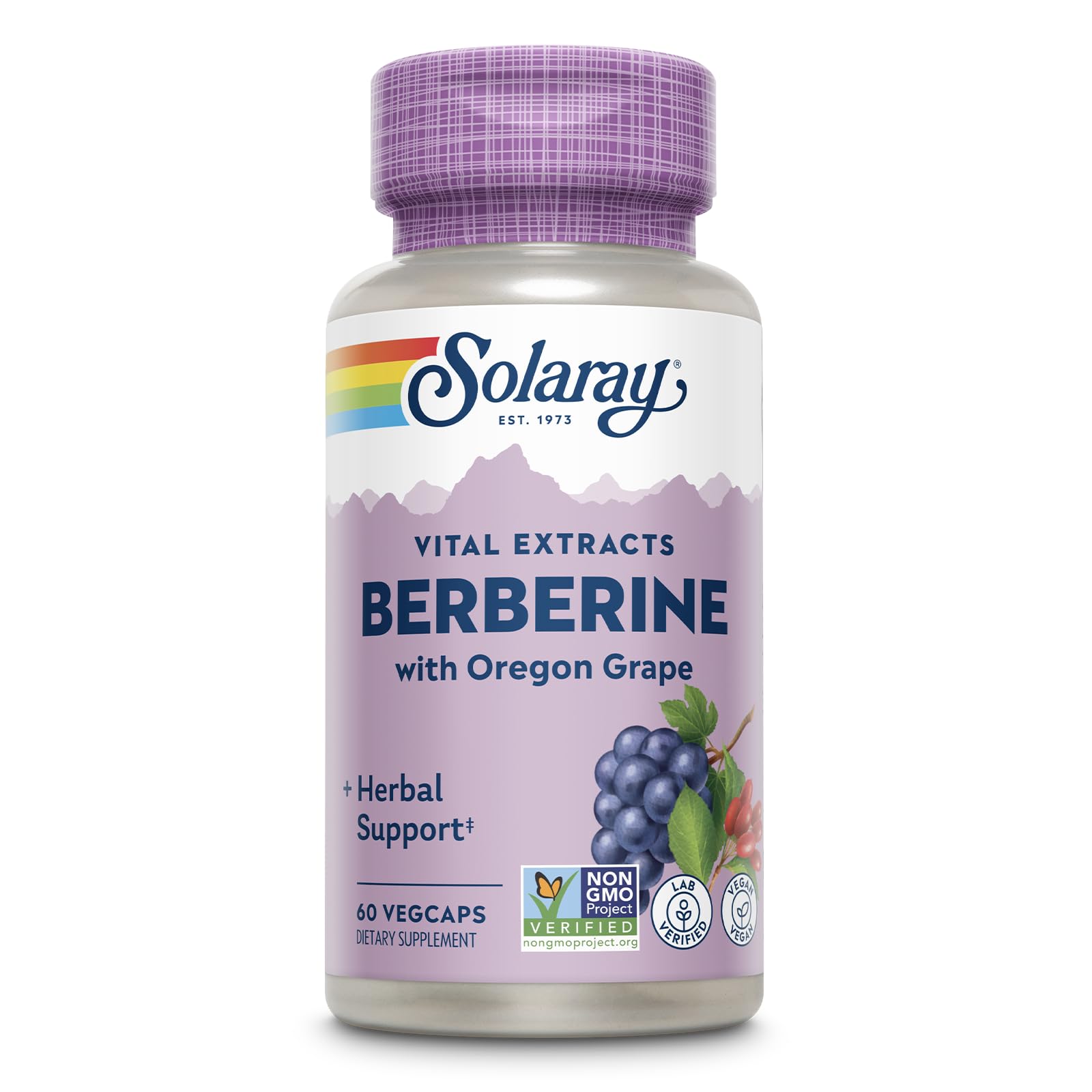 Suplemento Solaray: Extracto De Raíz De Berberina, 60 Cápsulas Vegetales - Venta Internacional.