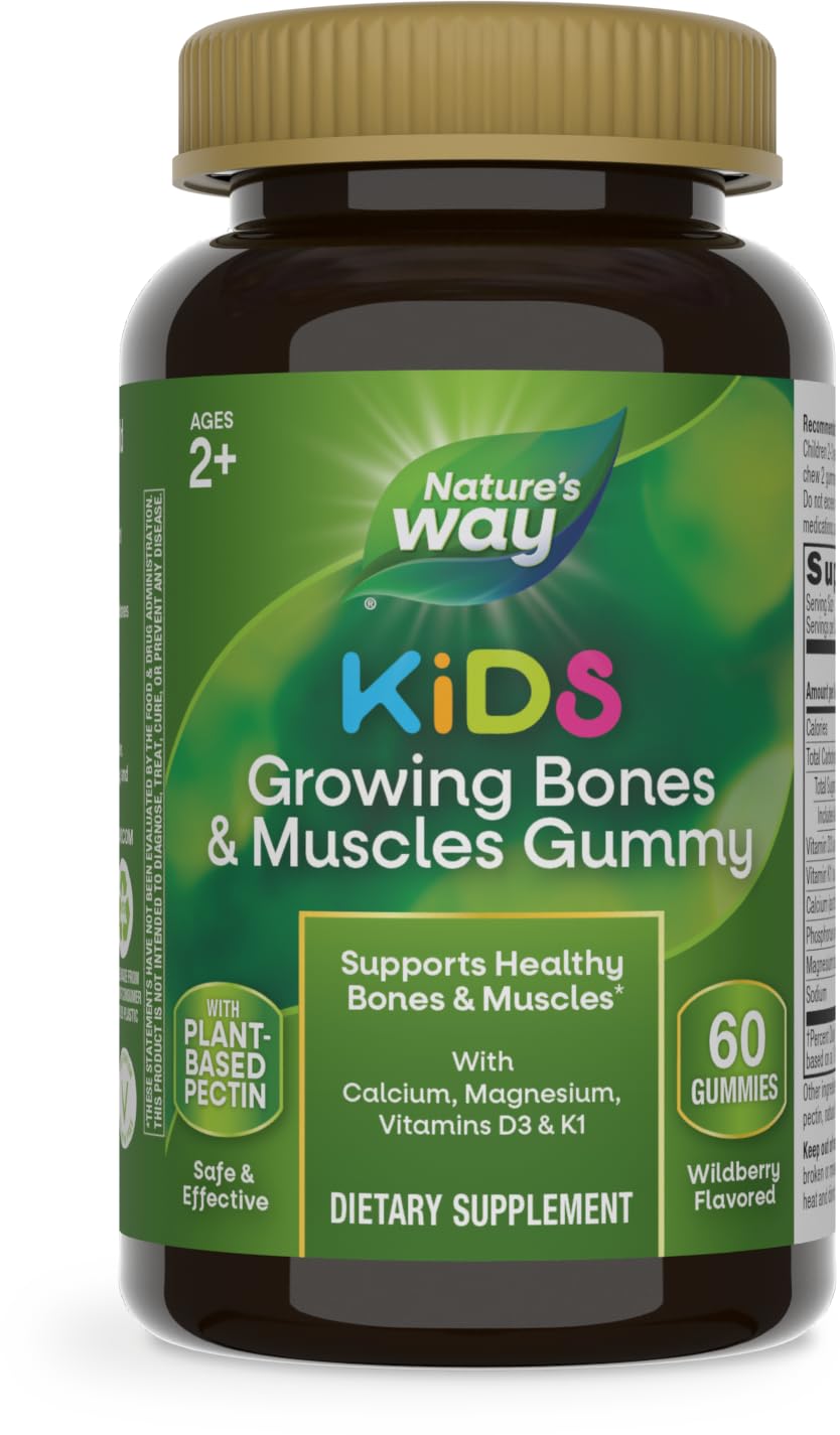 Complementa Las Gomitas Nature's Way Kids Growing Bones & Muscles - Venta Internacional.