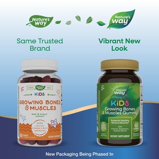 Foto 2 | Complementa Las Gomitas Nature's Way Kids Growing Bones & Muscles - Venta Internacional.