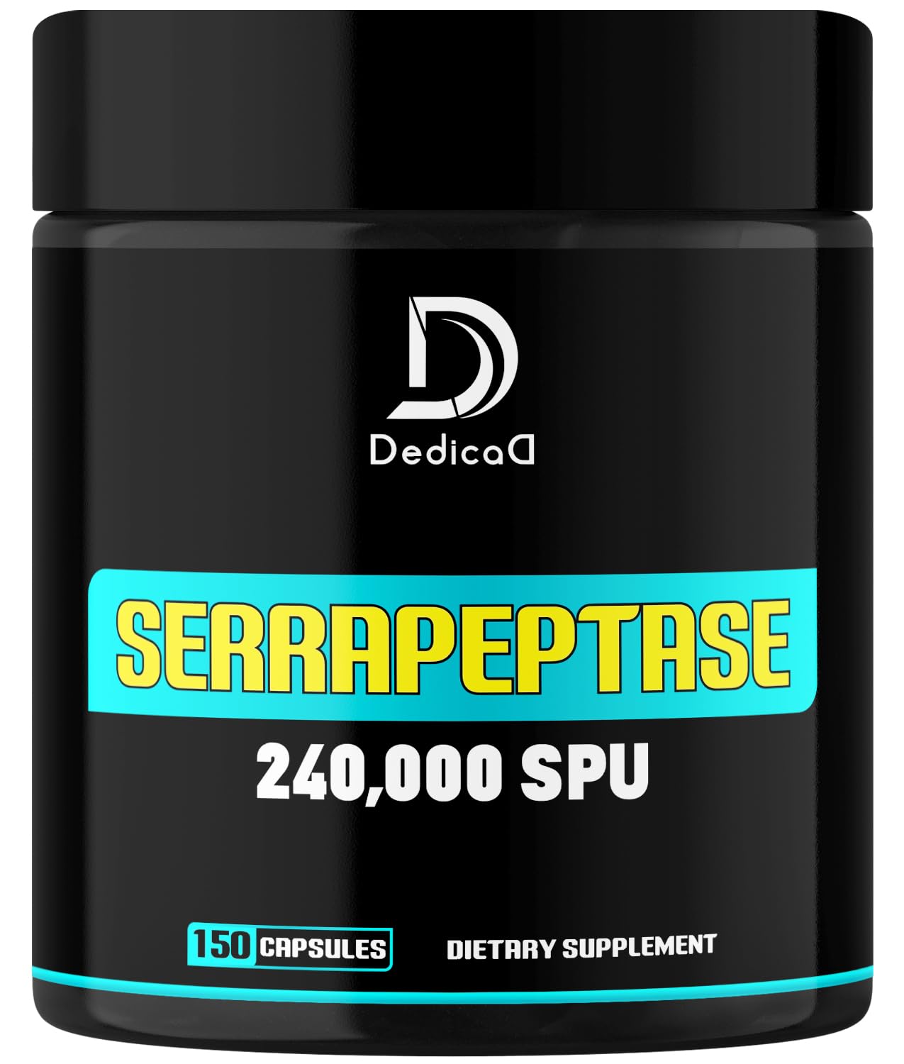 Suplemento Dedicad Serrapeptase 240.000 Spu 150 Cápsulas - Venta Internacional.