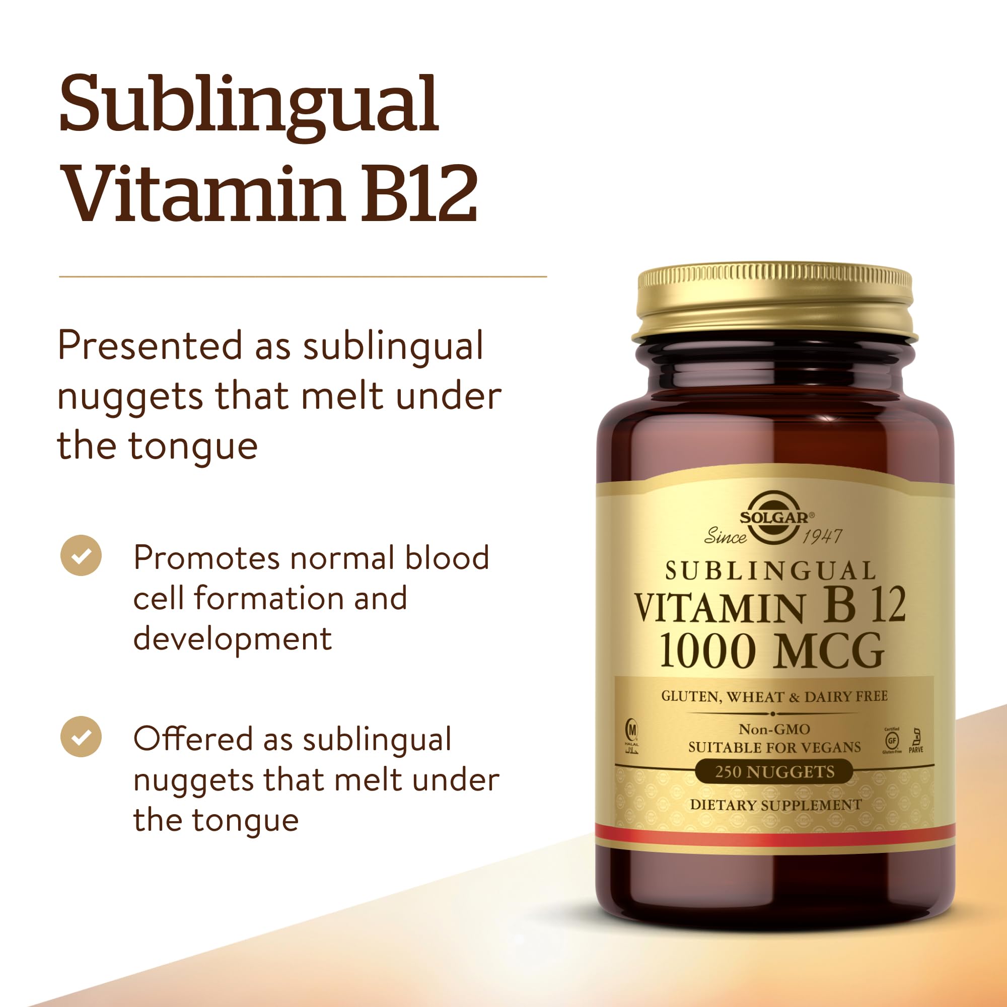 Foto 4 pulgar | Suplemento Solgar De Vitamina B12 Sublingual 1000 Mcg 250 Comprimidos - Venta Internacional.