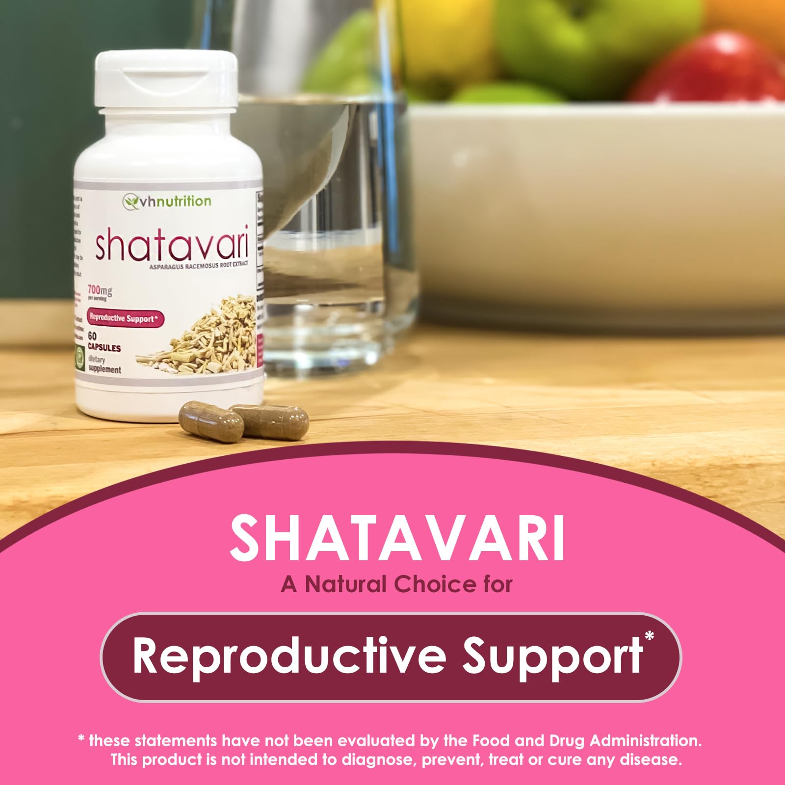 Foto 3 pulgar | Suplemento De Extracto De Espárragos Shatavari De Vh Nutrition, 700 Mg - Venta Internacional.
