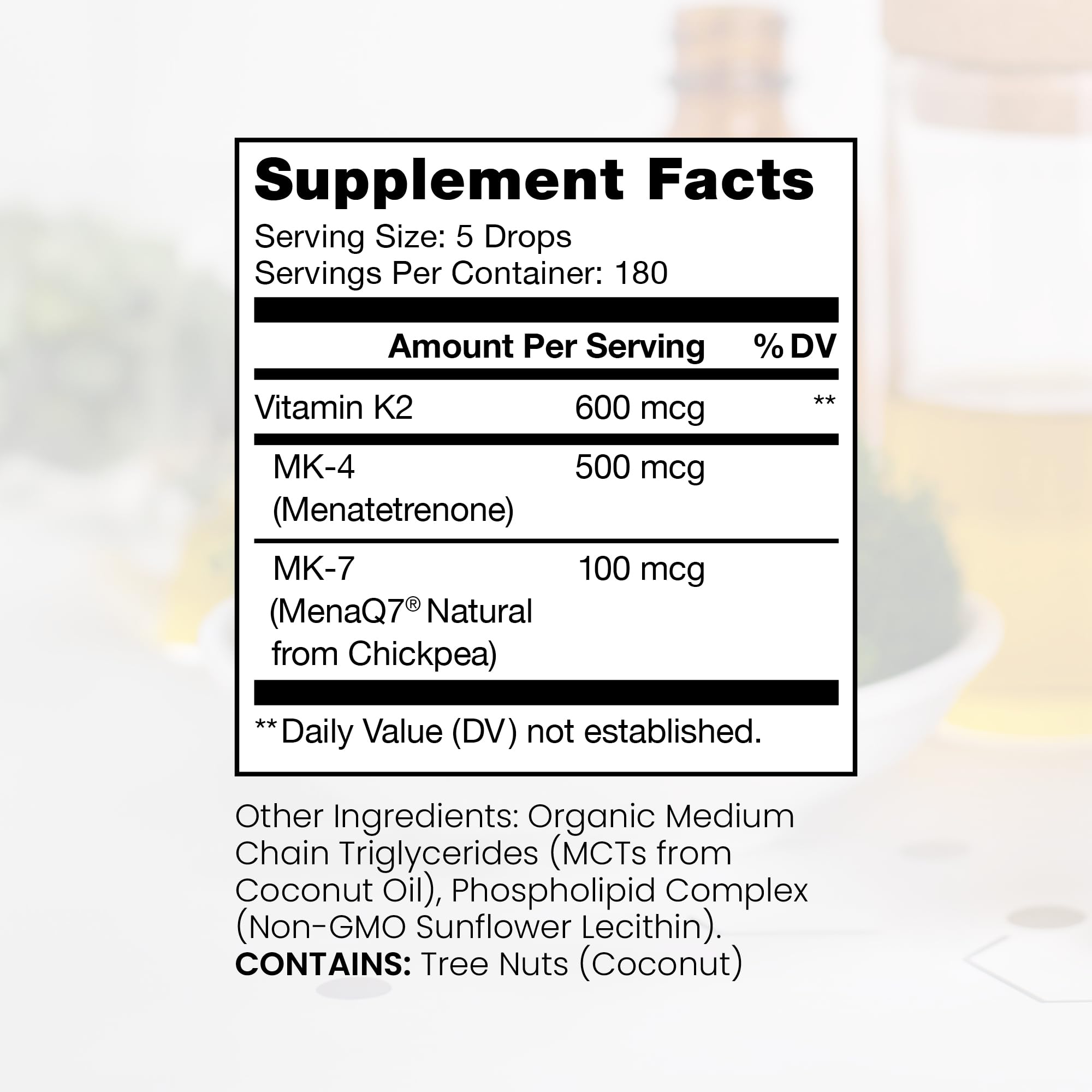 Foto 3 pulgar | Suplemento Pure Therappro Rx Ultimate K2, 600 Mcg, 20 Ml, Vegano - Venta Internacional.