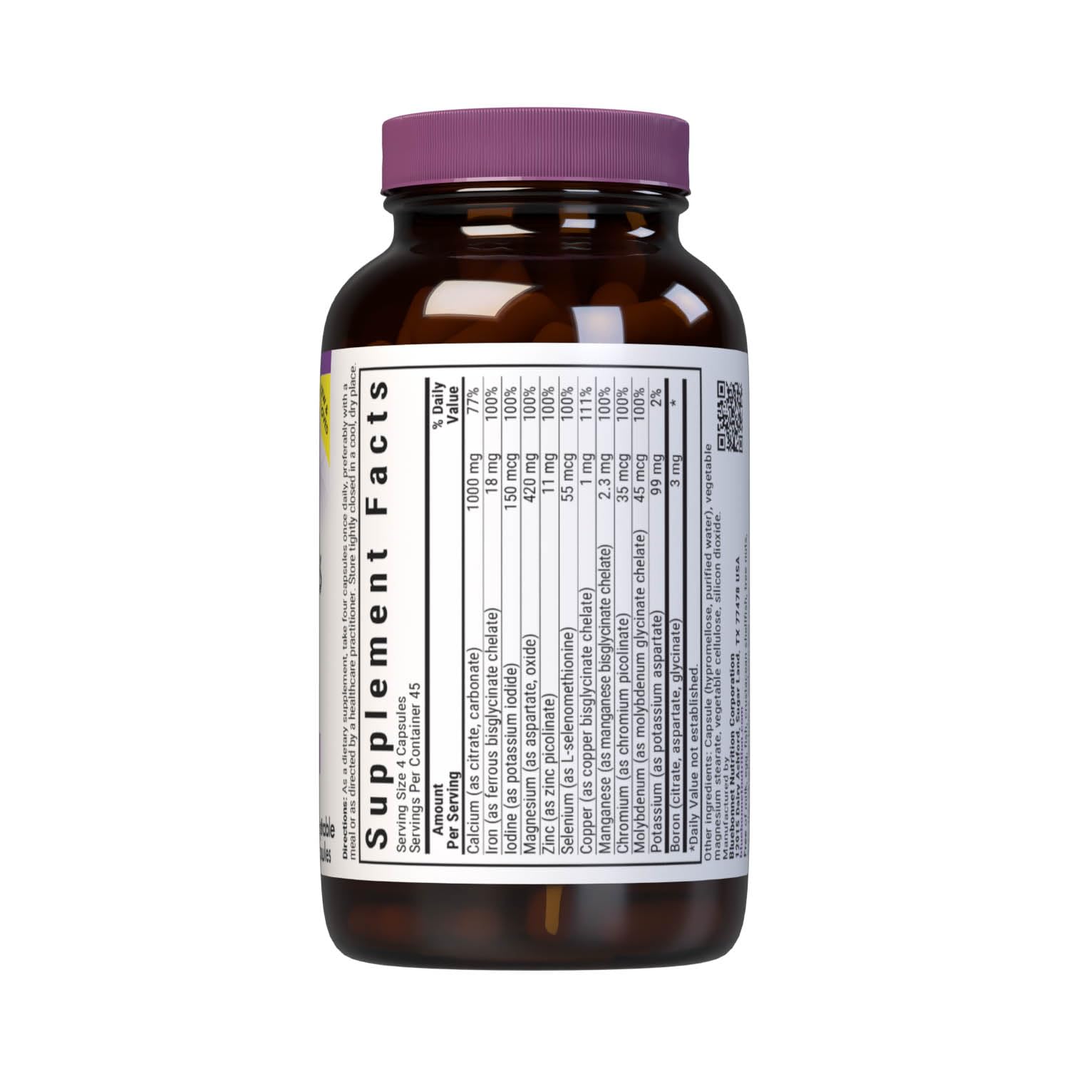Foto 3 pulgar | Suplemento Multiminerales Y Boro De Bluebonnet Nutrition Con Hierro - Venta Internacional.