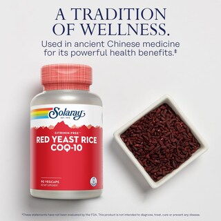 Foto 3 | Suplemento Solaray De Arroz De Levadura Roja Con Coq10 Y Niacina 90 Cápsulas Vegetales - Venta Internacional.