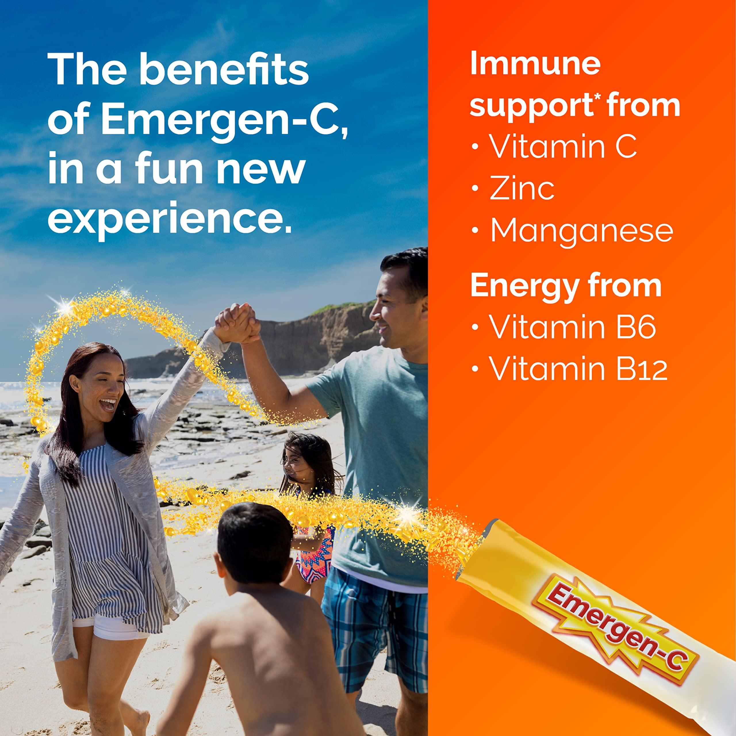 Foto 5 pulgar | Suplemento Crystals Vitamina C Emergen-C 56 Paquetes-Venta Internacional