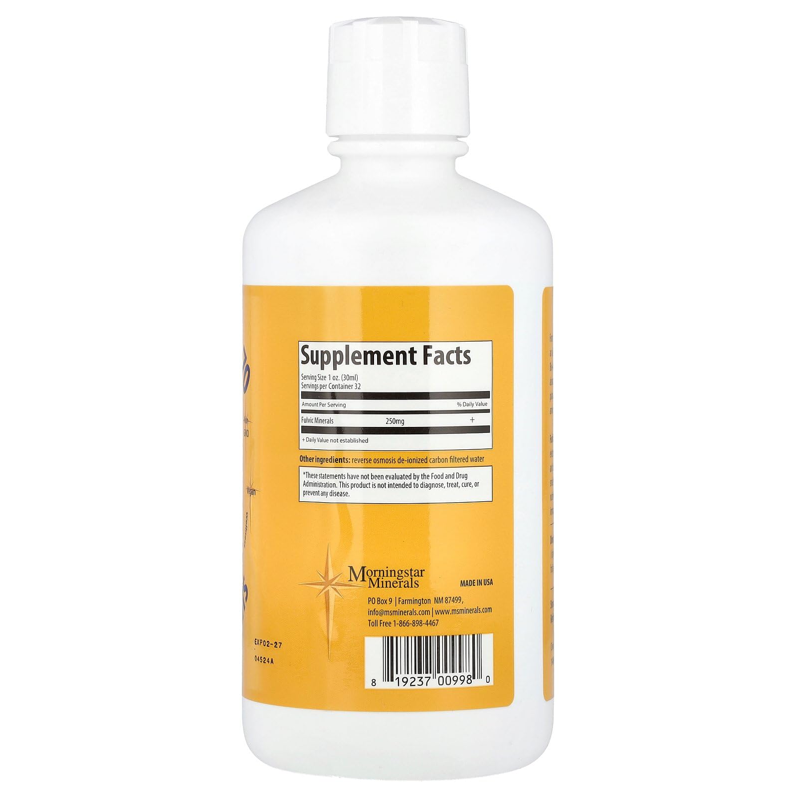 Foto 3 pulgar | Suplemento Morningstar Minerals Energy Boost 70 946 Ml - Venta Internacional.