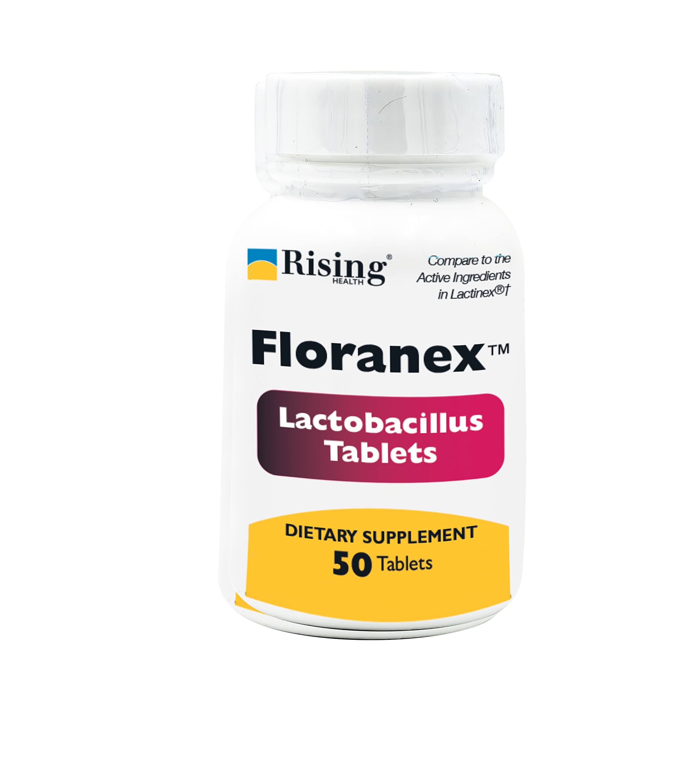 Suplemento Rising Pharma Floranex Lactobacillus 50 Comprimidos - Venta Internacional.