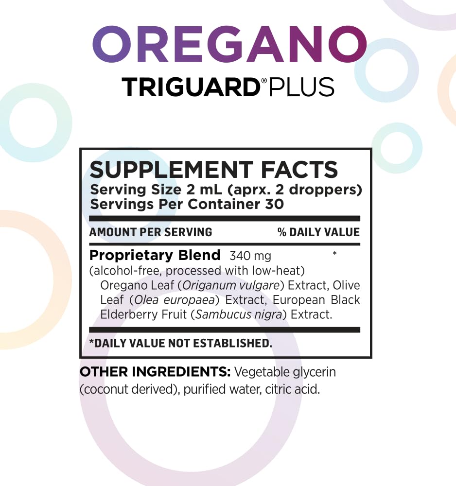 Foto 5 pulgar | Suplemento De Aceite De Orégano Triguard Plus De Oxygen Nutrition, 60 Ml - Venta Internacional.