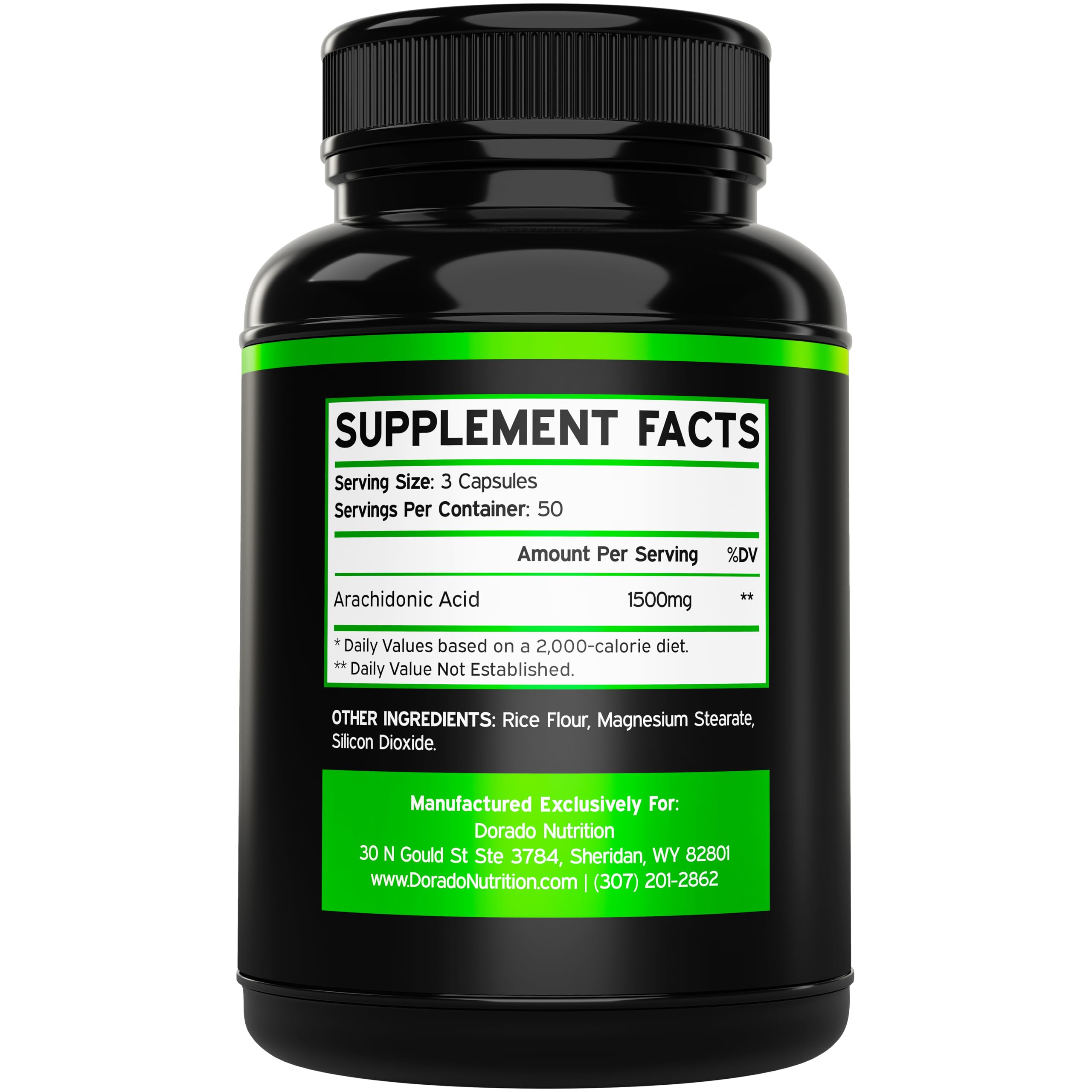 Foto 3 pulgar | Suplemento De Ácido Araquidónico Dorado Nutrition 1500 Mg 150 Cápsulas - Venta Internacional.