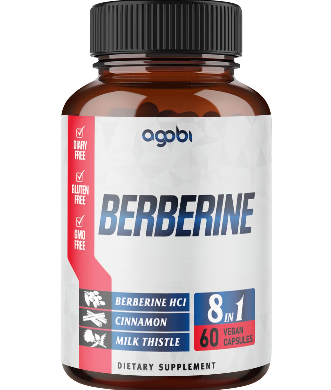 Suplemento Agobi Berberine Con Ceilán, Cardo Mariano Y Cúrcuma - Venta Internacional.