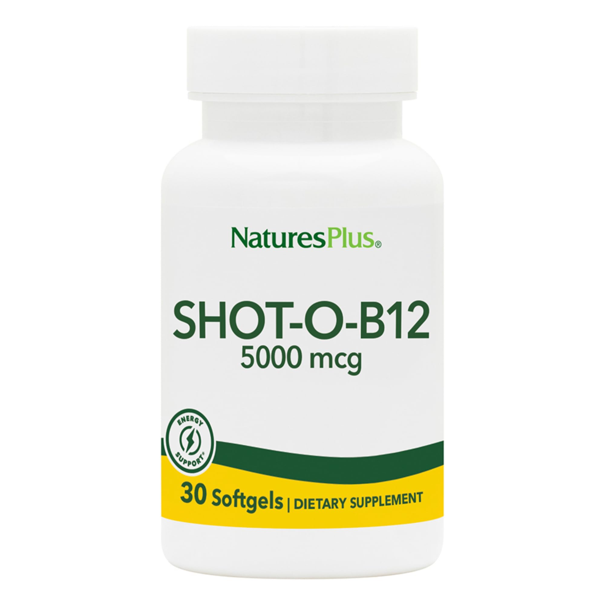 Suplemento Natures Plus Shot-o-b12 De Cianocobalamina 5000 Mcg - Venta Internacional.