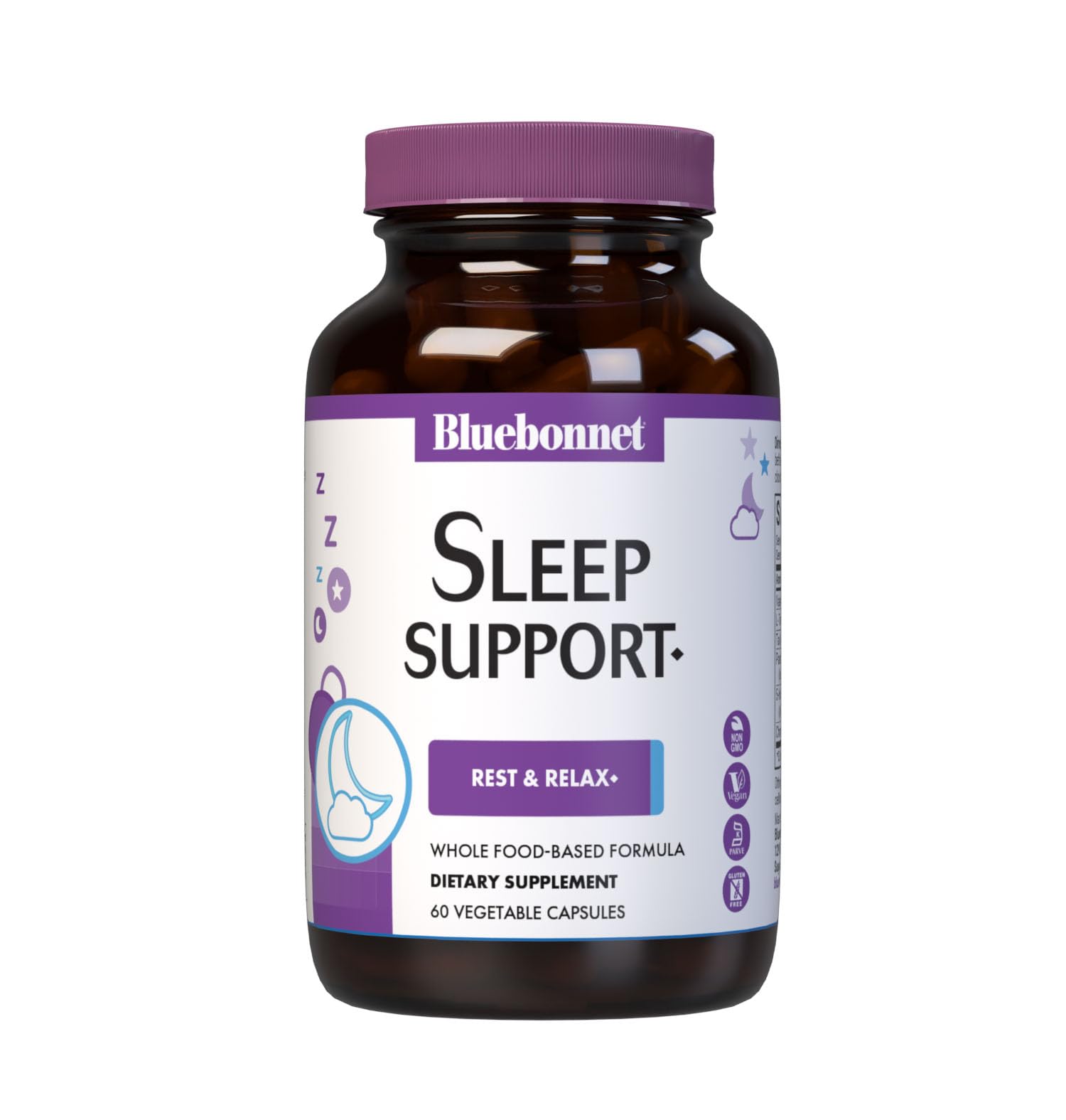 Suplemento Bluebonnet Nutrition Sleep Support 60 Cápsulas - Venta Internacional.