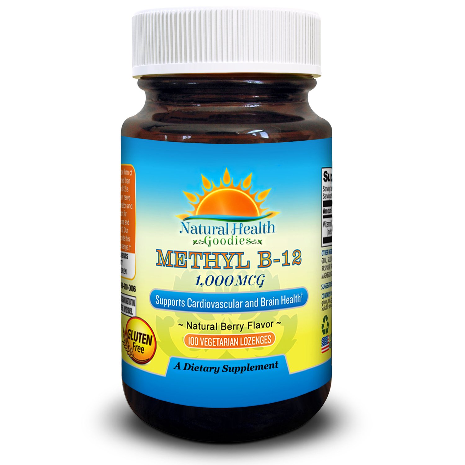 Pastillas Masticables Veganas De 1000 Mcg De Metilcobalamina Con Vitamina B12 - Venta Internacional.