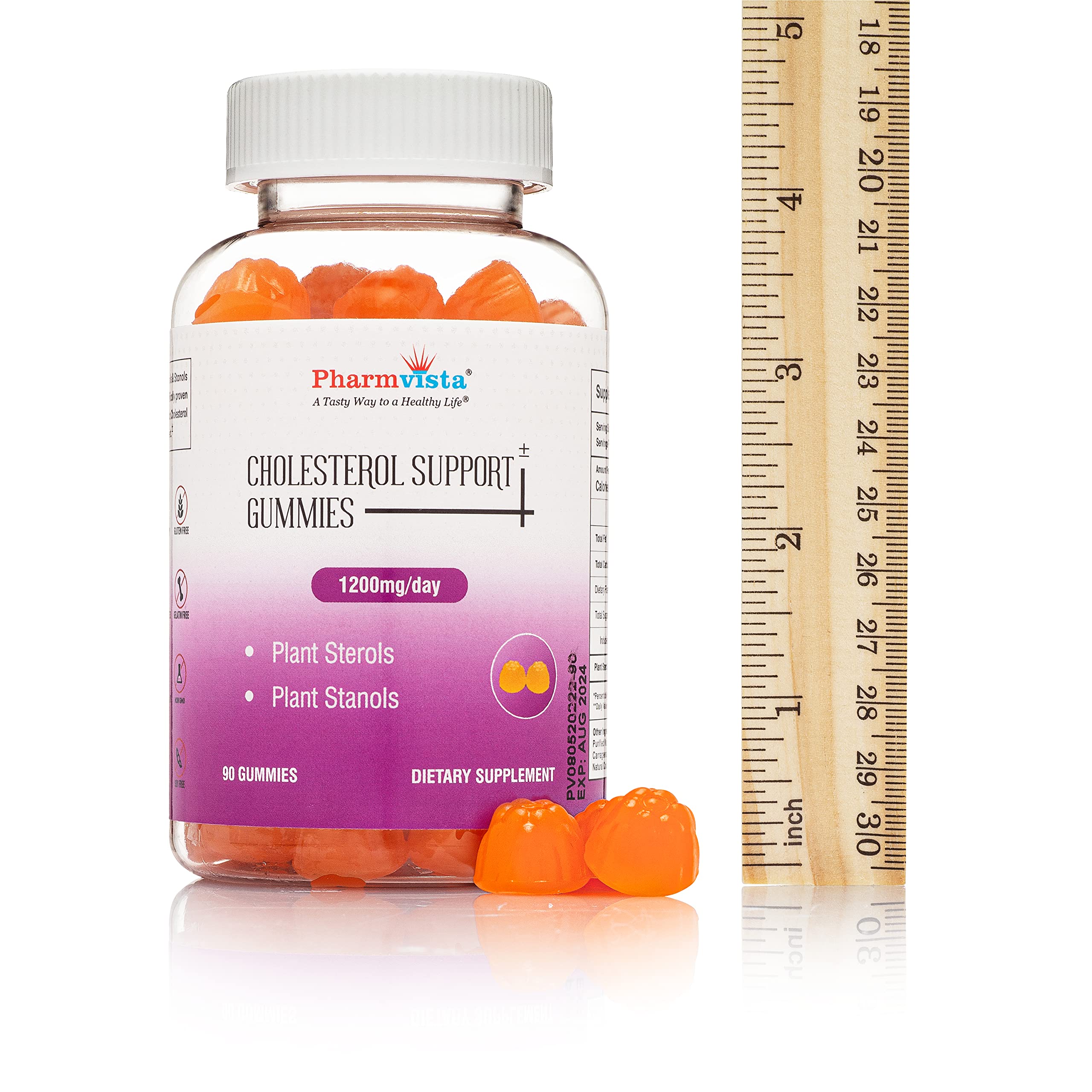 Foto 2 | Suplemento De Esteroles Y Estanoles Vegetales De Pharmvista En Gomitas De 1200 Mg - Venta Internacional.