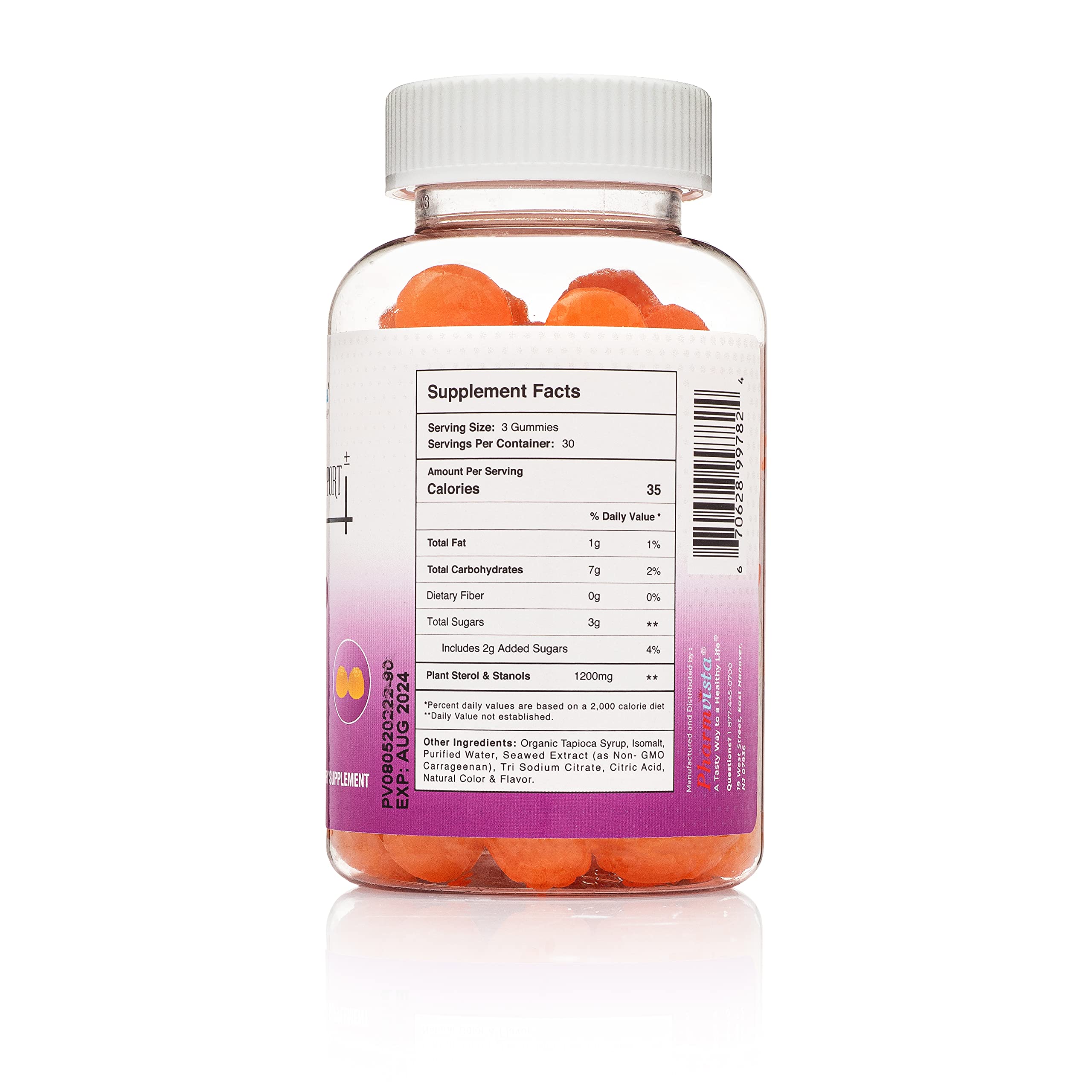 Foto 4 | Suplemento De Esteroles Y Estanoles Vegetales De Pharmvista En Gomitas De 1200 Mg - Venta Internacional.
