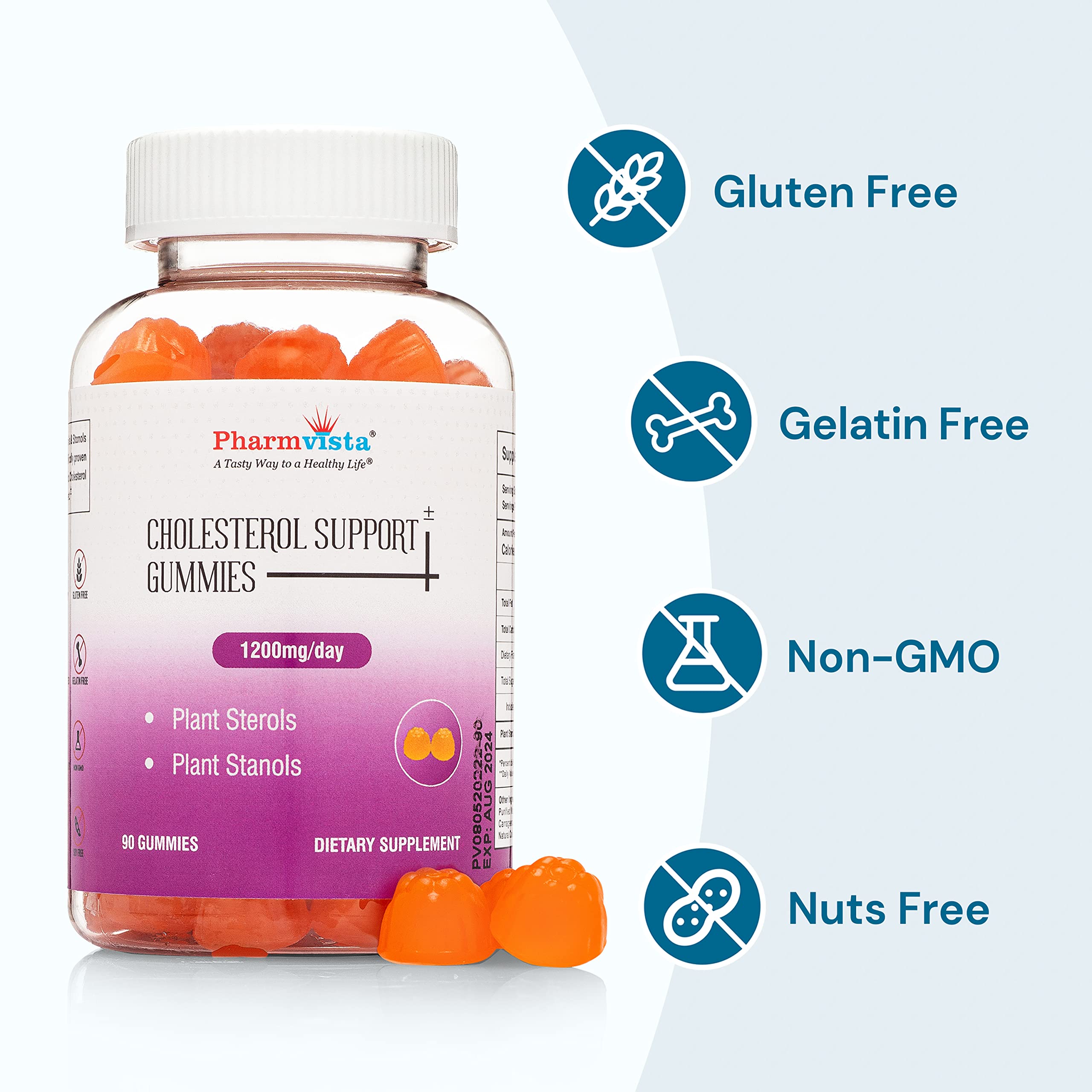 Foto 8 pulgar | Suplemento De Esteroles Y Estanoles Vegetales De Pharmvista En Gomitas De 1200 Mg - Venta Internacional.