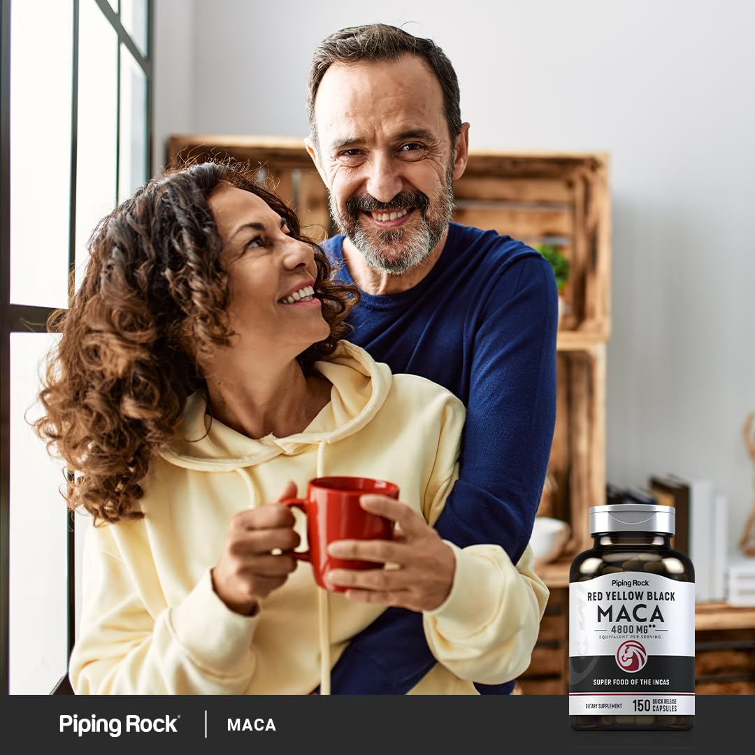Foto 6 | Suplemento Piping Rock, Cápsulas De Raíz De Maca, 4800 Mg, 150 Píldoras - Venta Internacional.